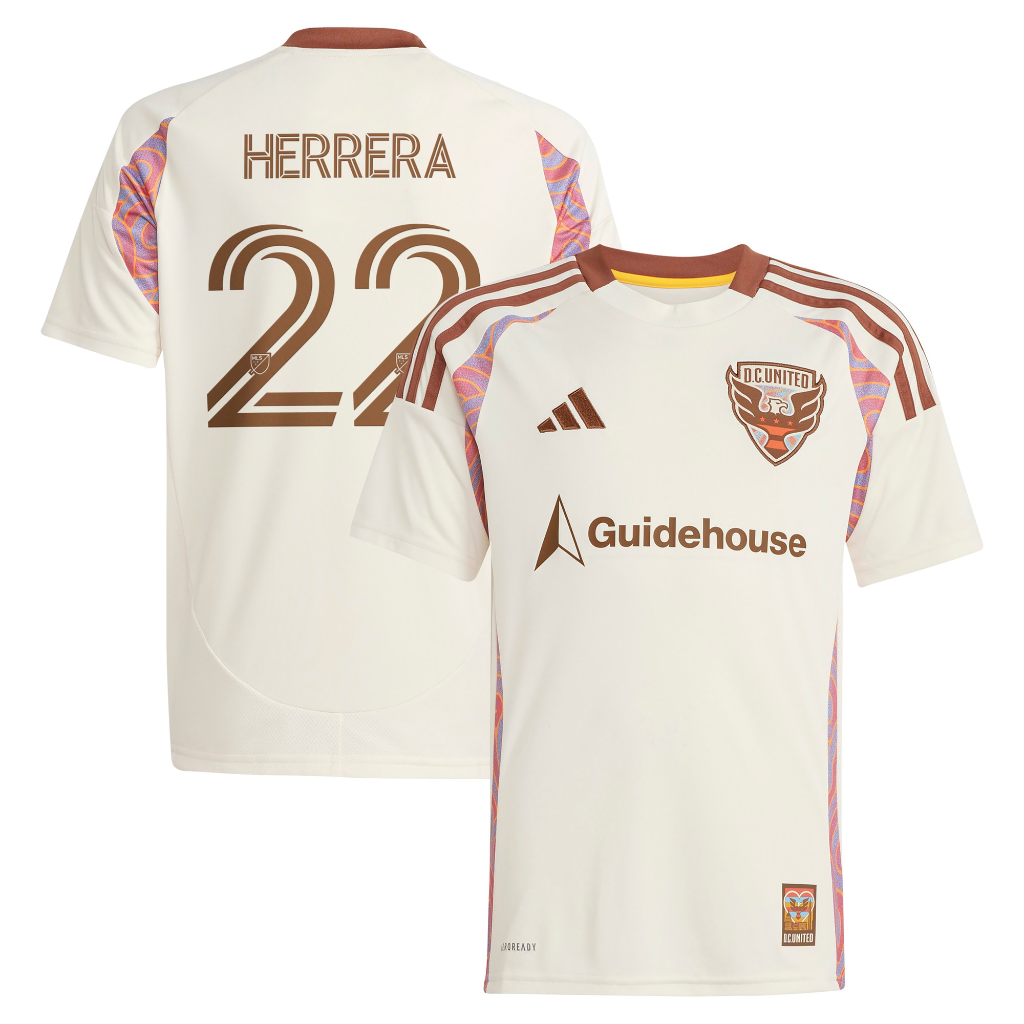 Aaron Herrera D.C. United Youth 2025 The Soul Kit Player Jersey - Natural