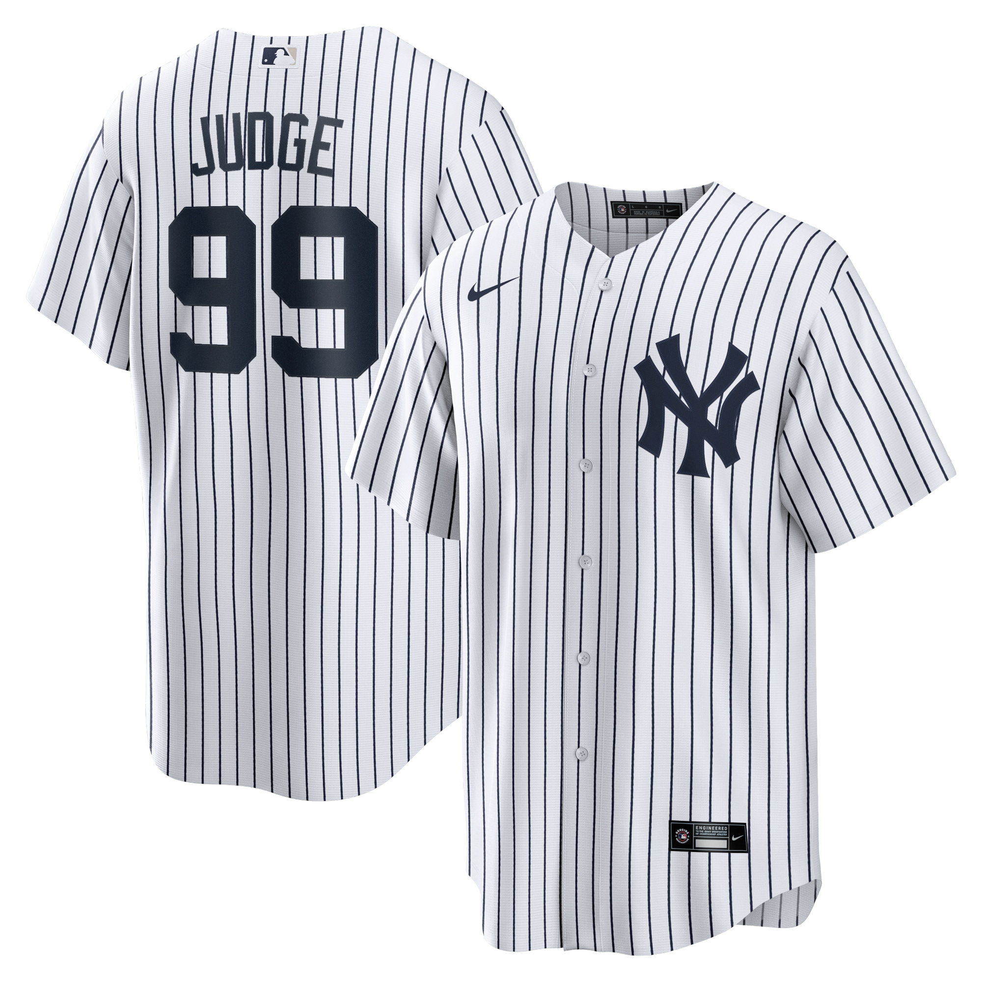 Aaron Judge New York Yankees Home Player Name Jersey - White