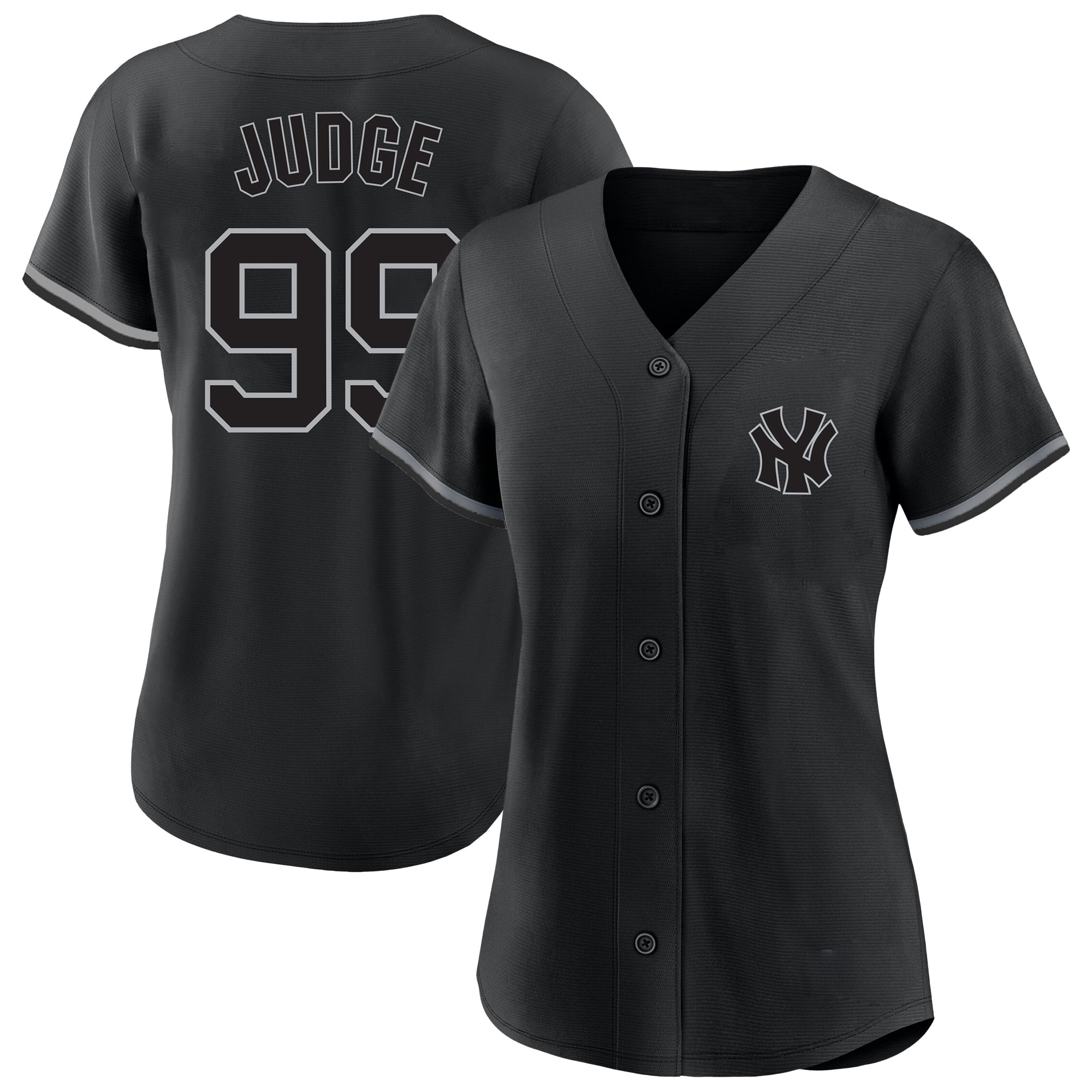 Aaron Judge New York Yankees Profile Women's Plus Size Player Name & Number Fashion Jersey - Black