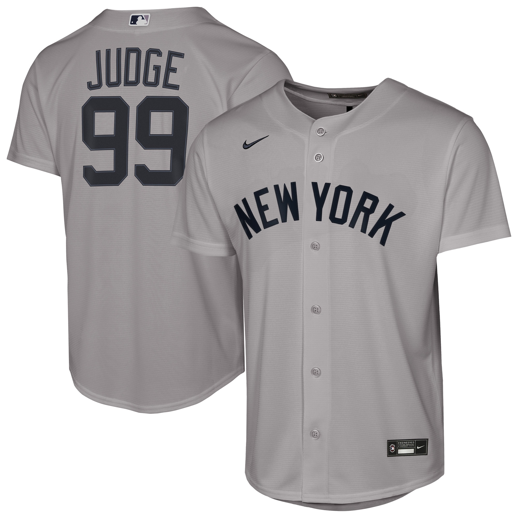Aaron Judge New York Yankees Youth Road Jersey - Gray