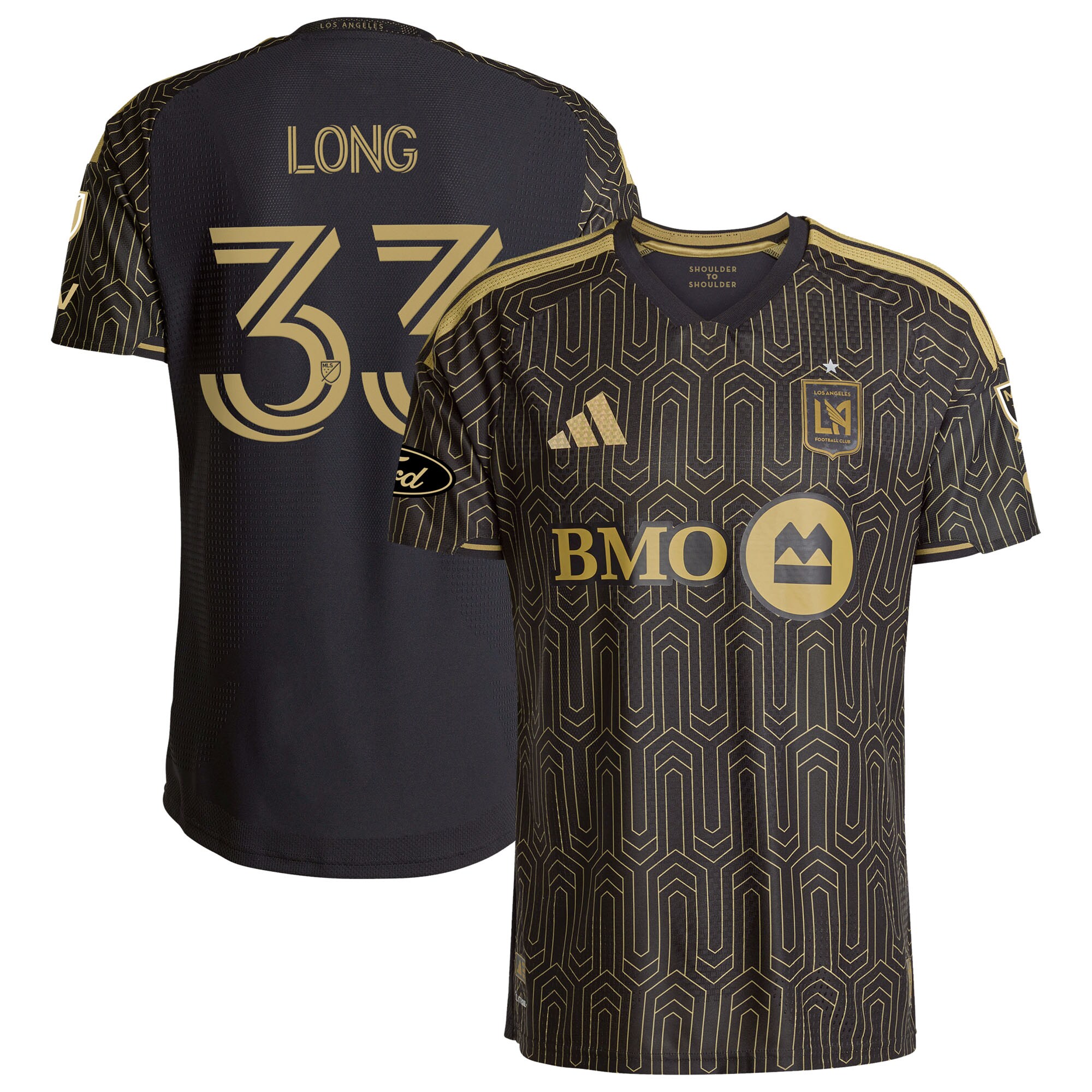 Aaron Long LAFC 2026 Primary Kit On-Field Jersey - Black