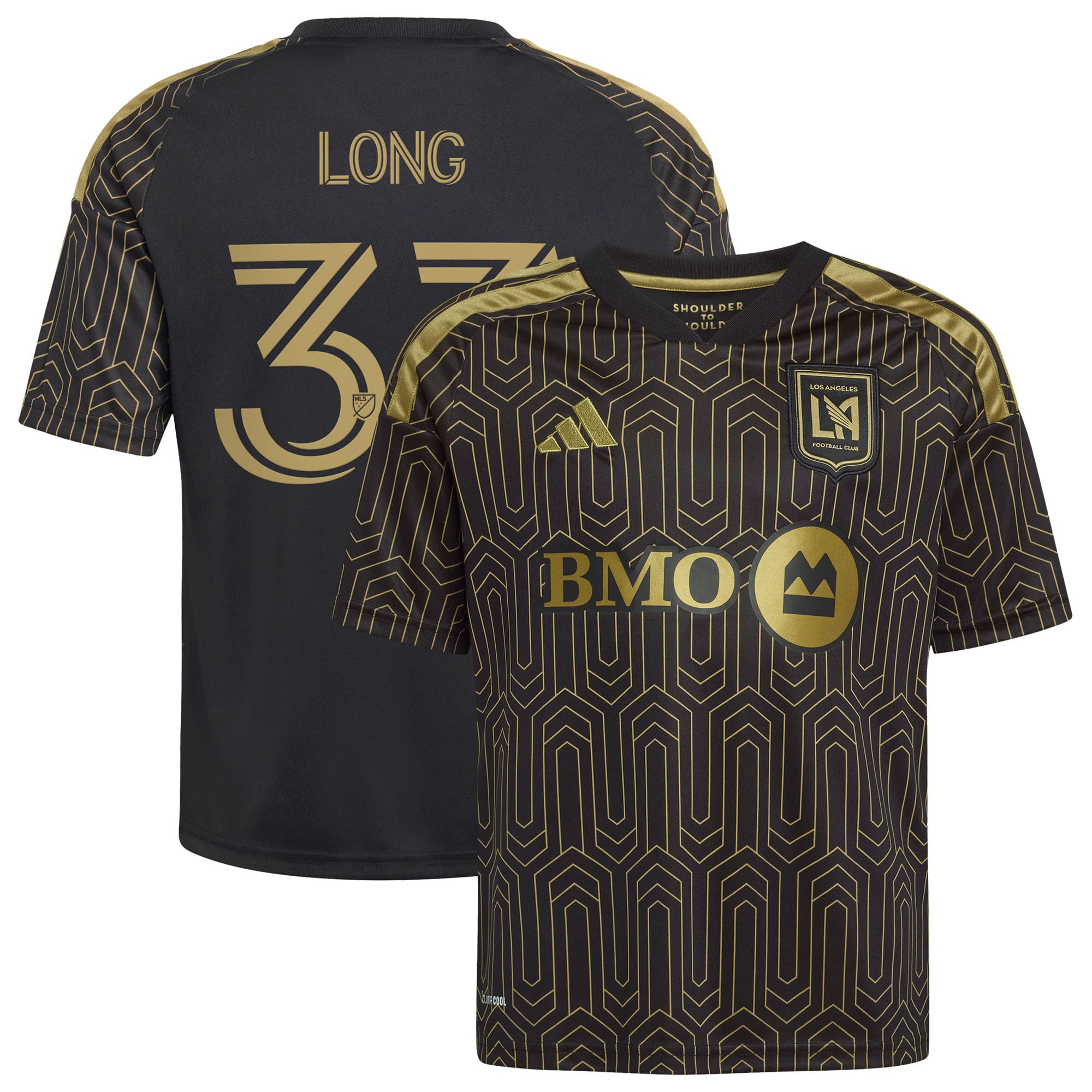 Aaron Long LAFC Youth 2026 Primary Kit Jersey - Black