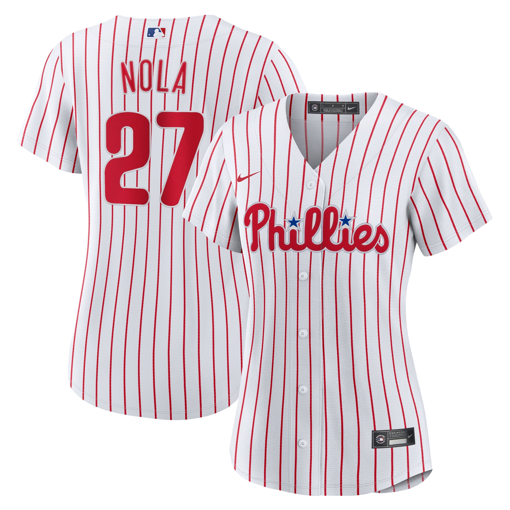Aaron Nola Philadelphia Phillies Women's Home Jersey - White