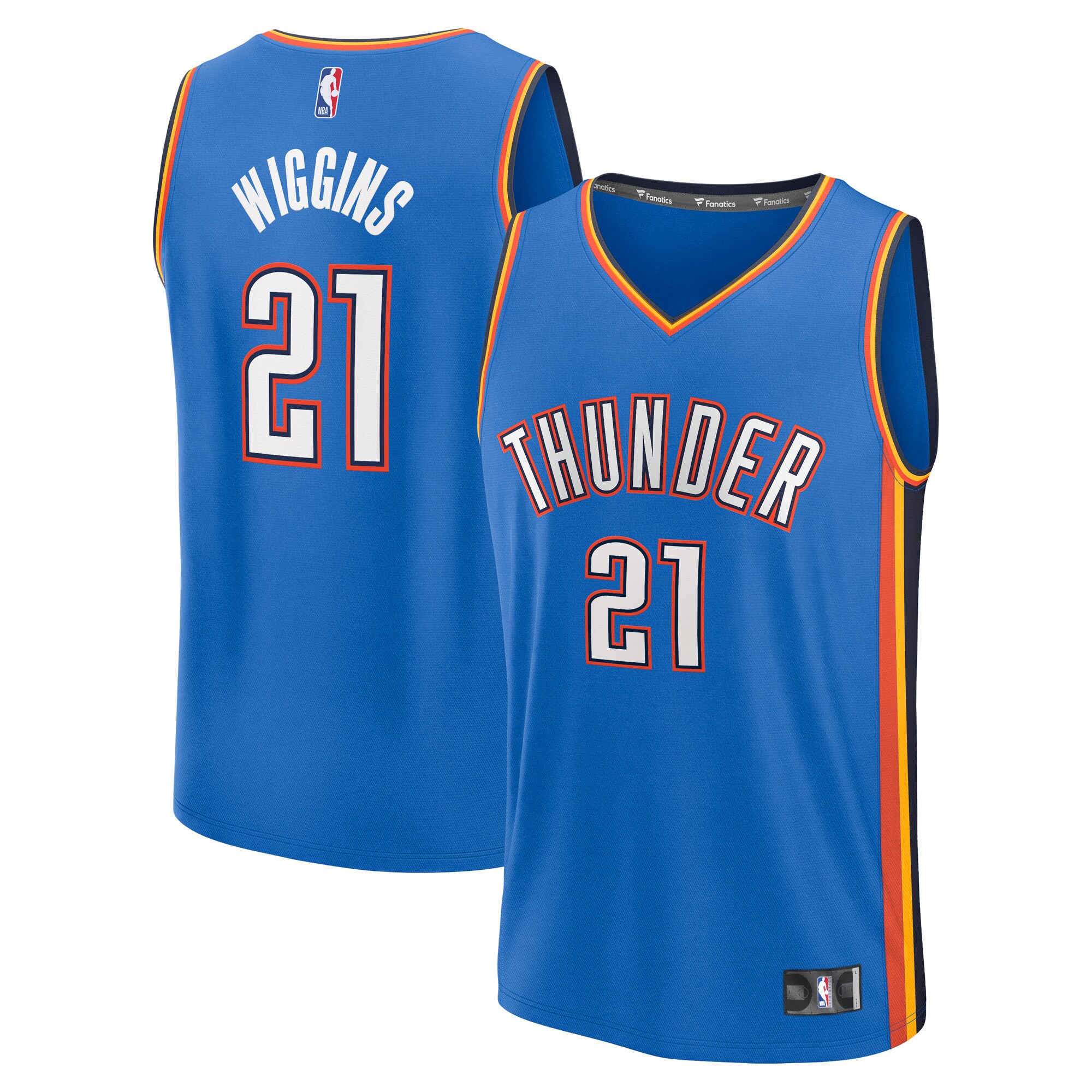 Aaron Wiggins Oklahoma City Thunder Fanatics Fast Break Player Jersey - Icon Edition - Blue