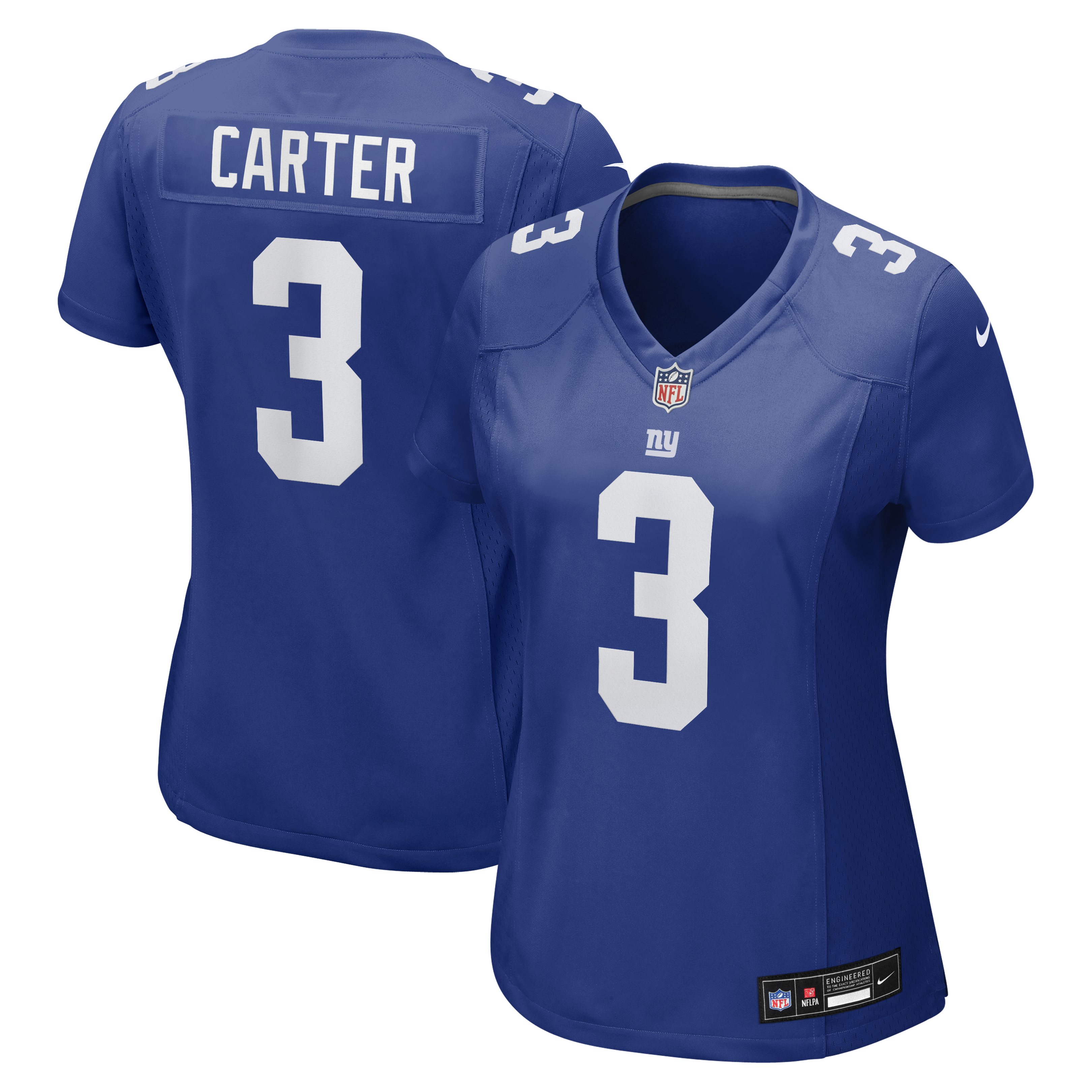 Abdul Carter New York Giants Women's Team Game Jersey - Royal