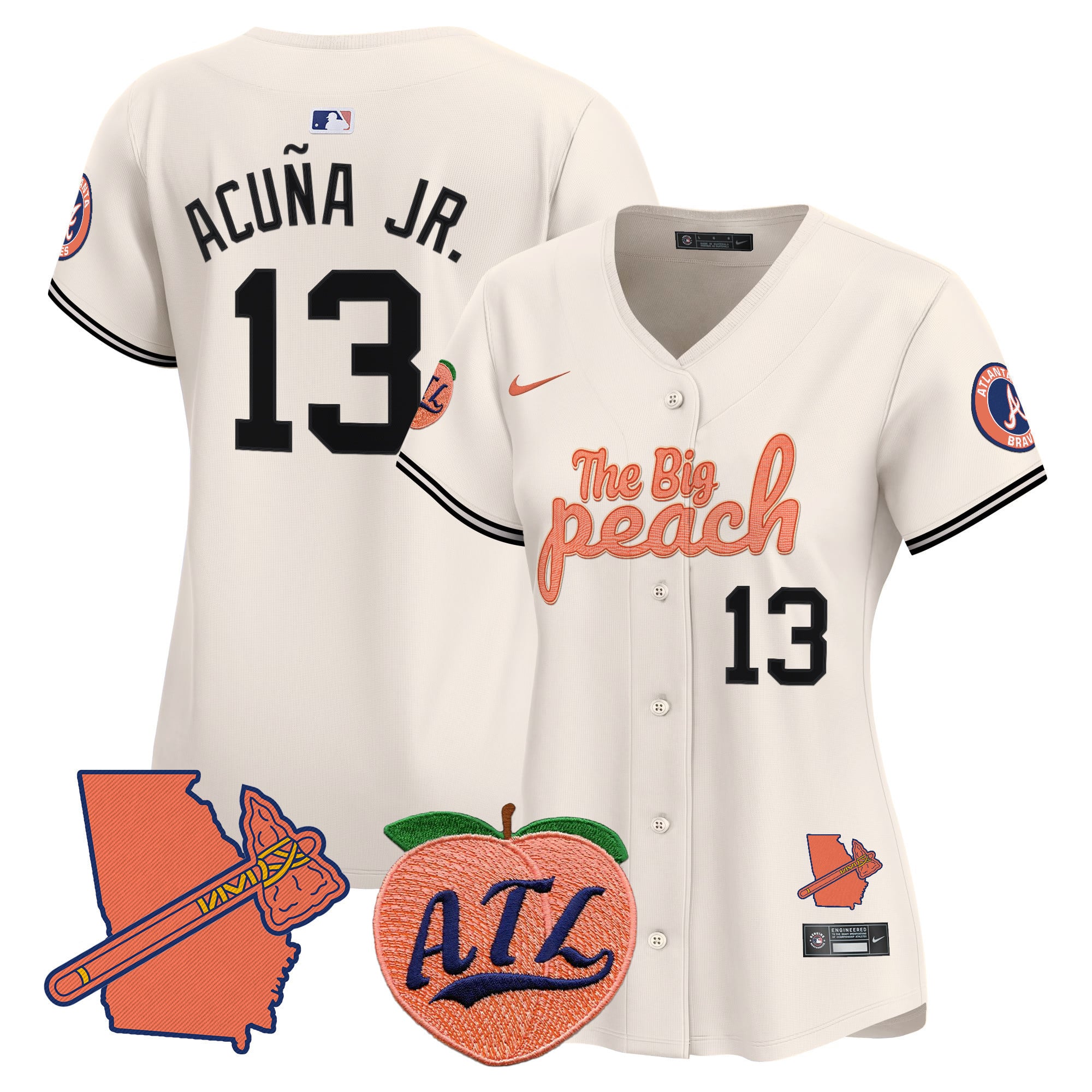 Acuña Jr. Braves Jersey - Nike - City Connect ‘Big Peach’