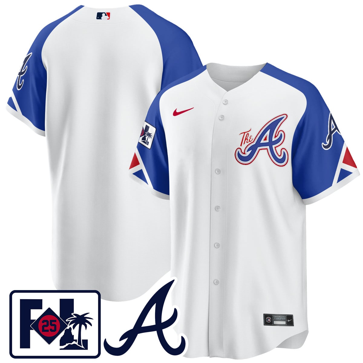 Alternative view of Acuna Jr. Braves Jersey nike - Acuna Jr. Braves Jersey - Nike White &