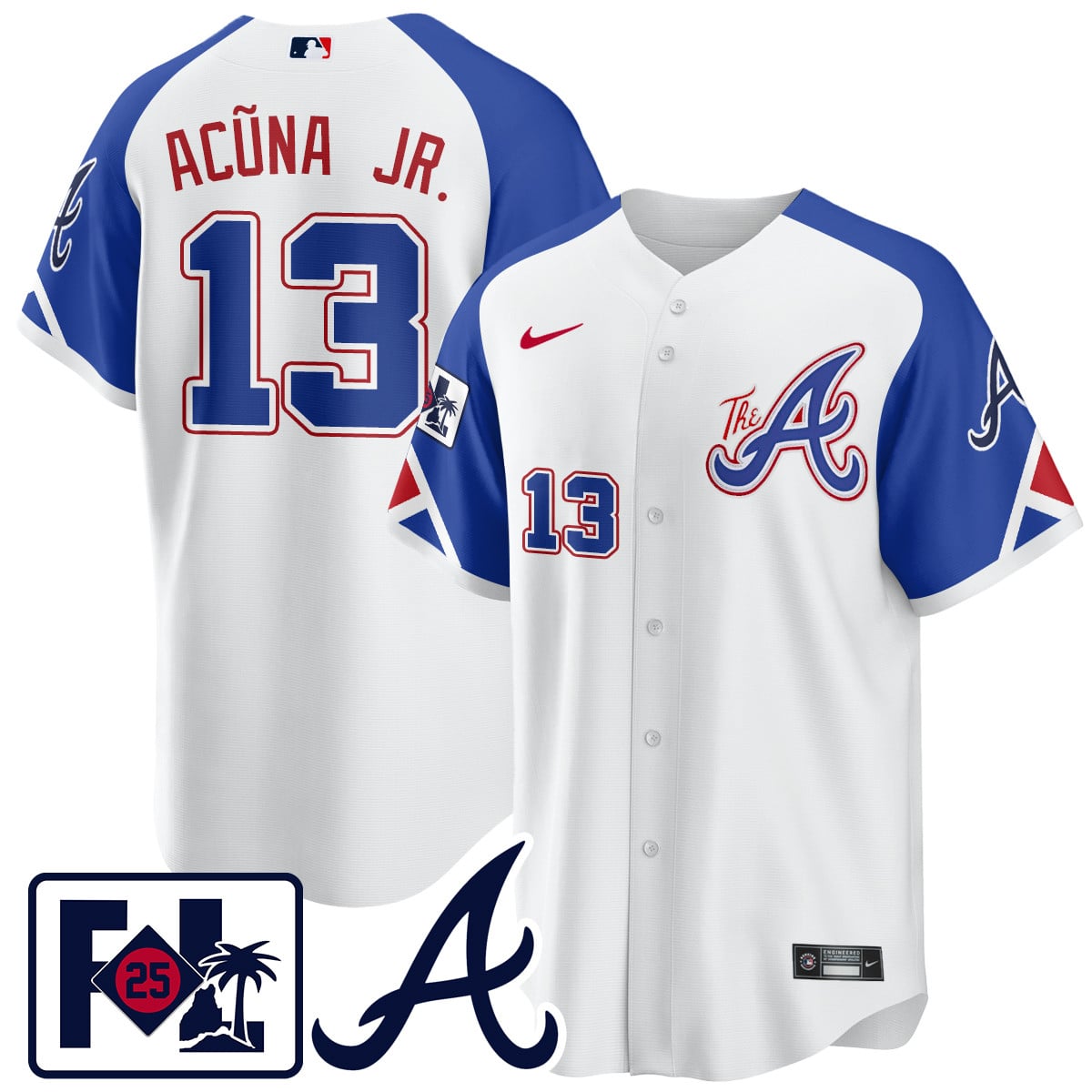 Acuna Jr. Braves Jersey nike - Acuna Jr. Braves Jersey - Nike White &