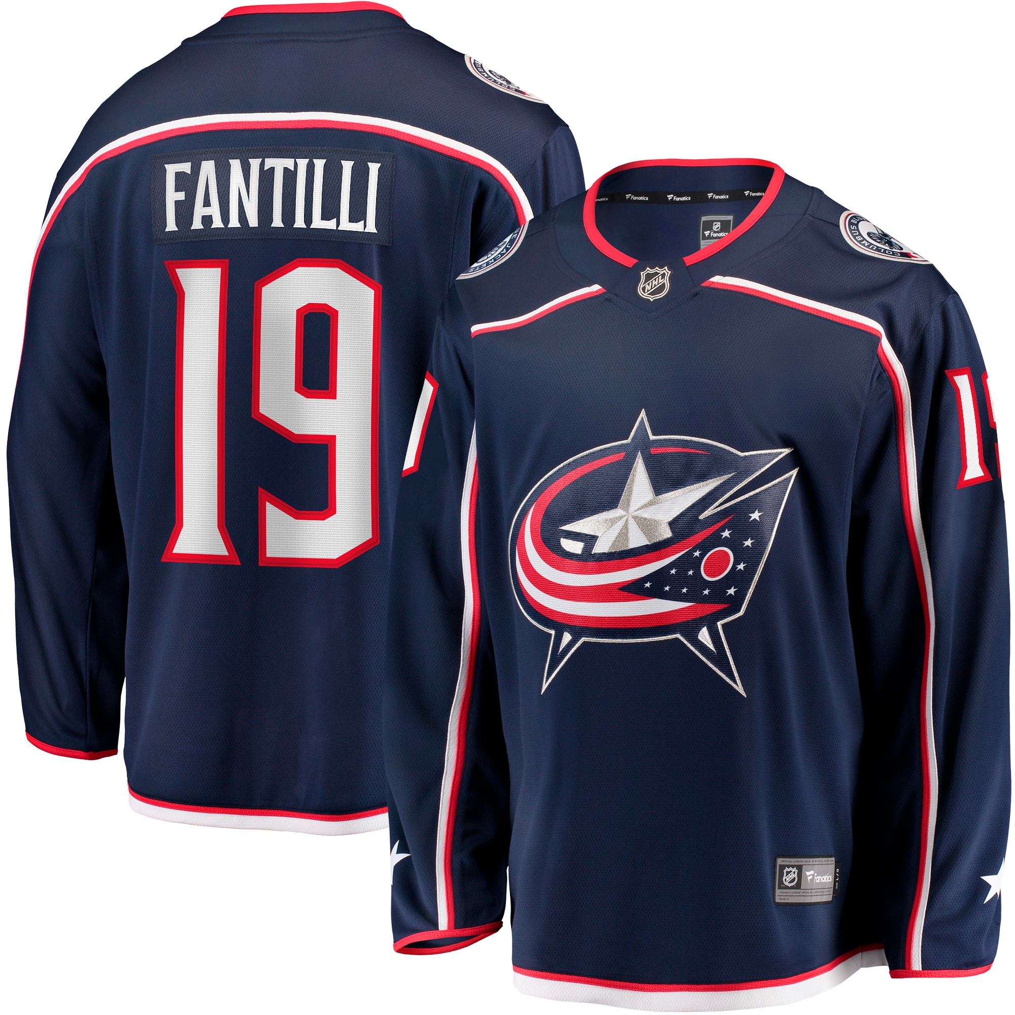 Adam Fantilli Columbus Blue Jackets Fanatics Home Premier Breakaway Player Jersey - Navy