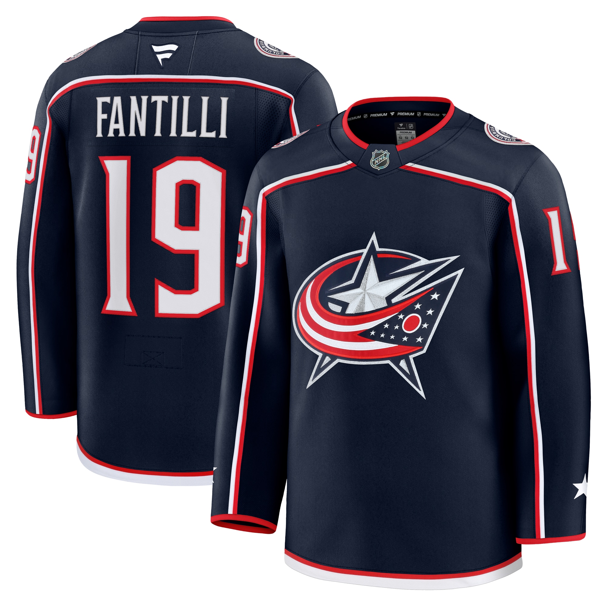 Adam Fantilli Columbus Blue Jackets Fanatics Home Premium Jersey - Navy