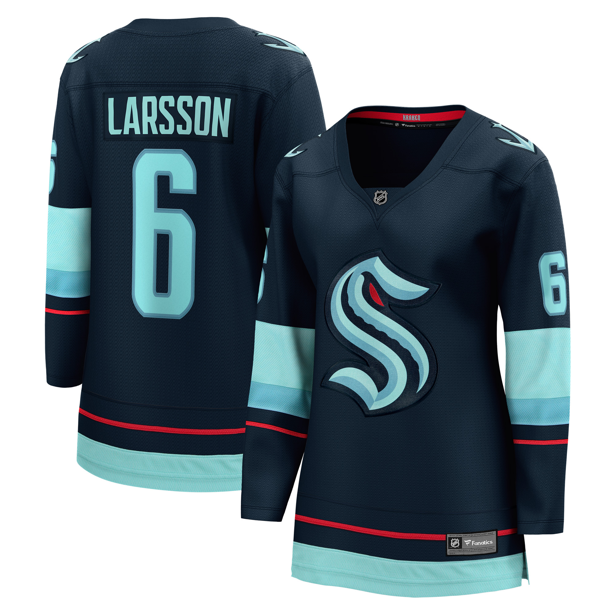 Adam Larsson Seattle Kraken Fanatics Women's Home Breakaway Player Jersey - Deep Sea Blue