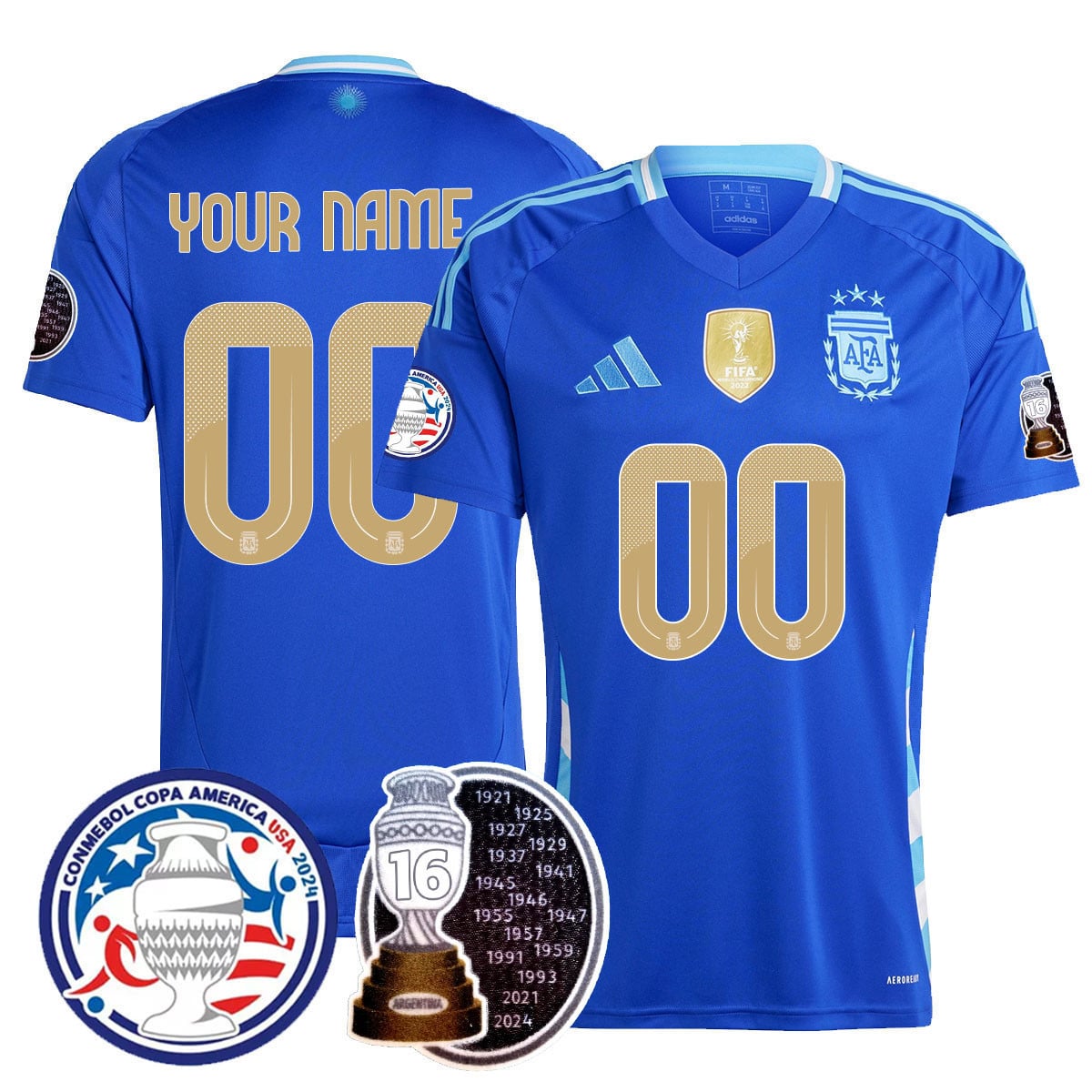 Alternative view of Adidas Argentina 2024 Jersey - Adidas Argentina 2024 Home Jersey