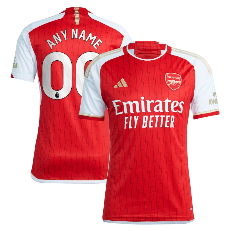 Adidas Arsenal 2021/22 Home Jersey - Custom Red & White
