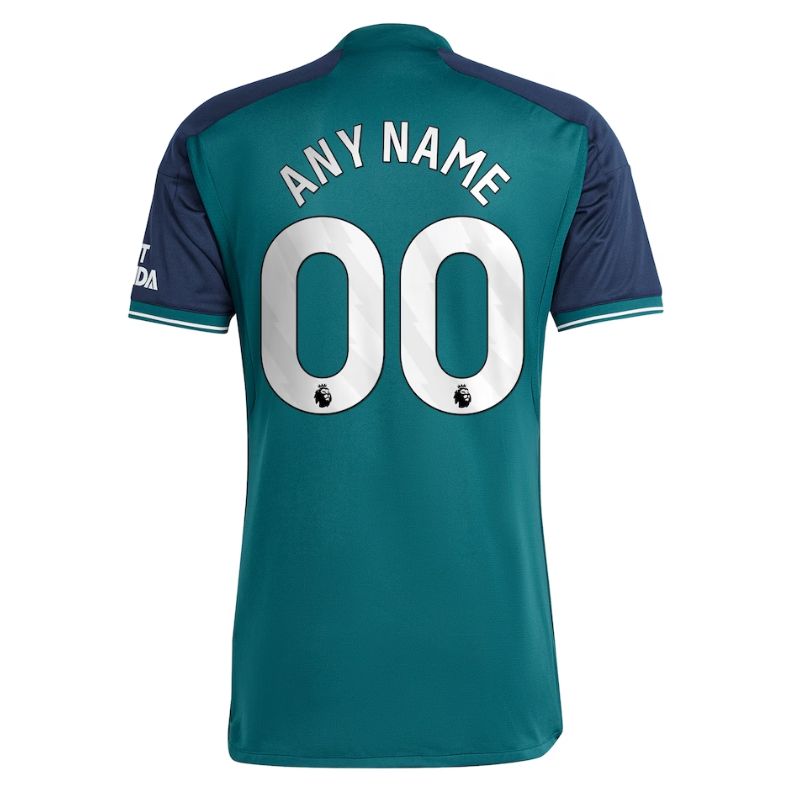 Alternative view of Adidas Arsenal Teal Jersey - 2023/24 Away Kit - Authentic