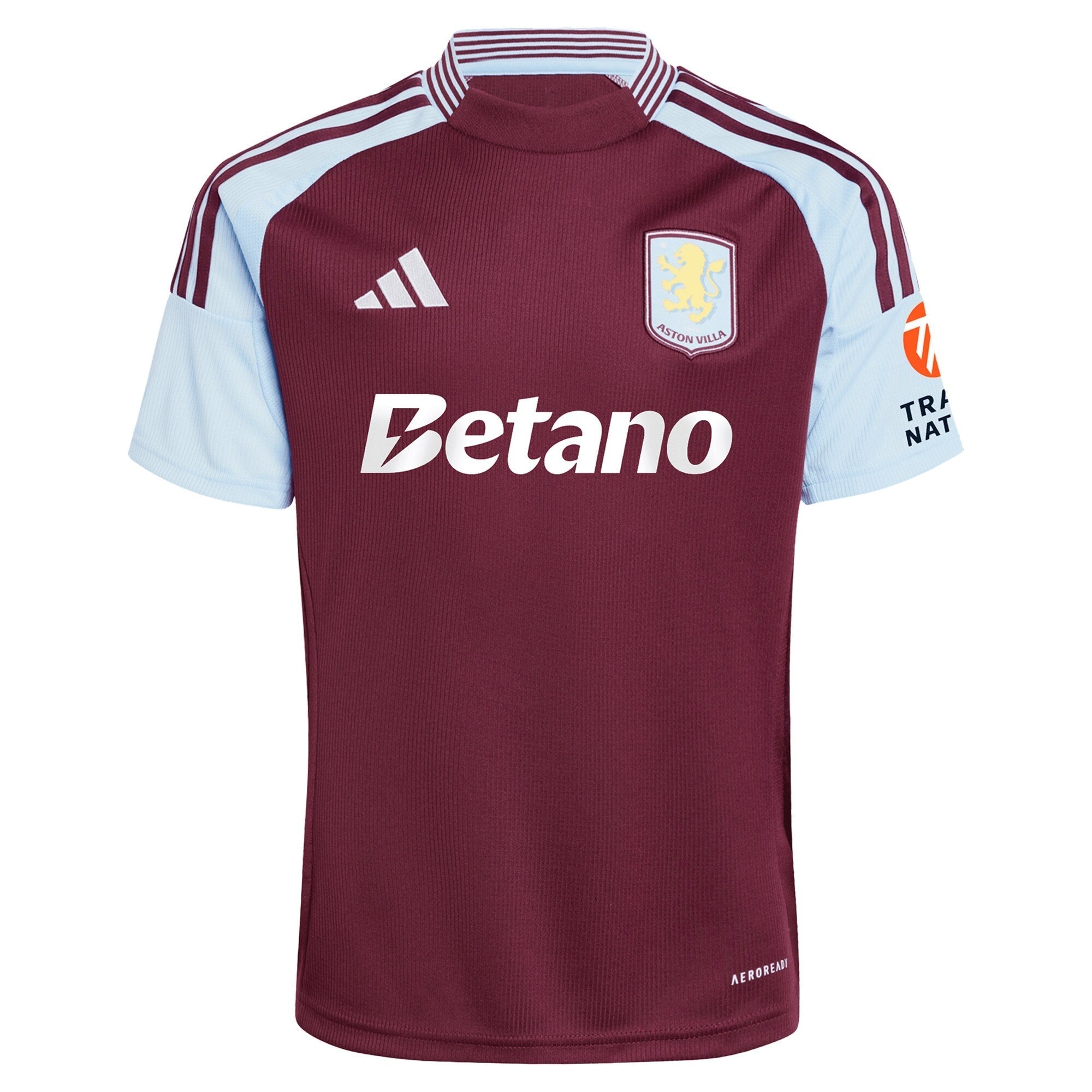 Alternative view of Adidas Aston Villa 2023/24 Home Jersey - Claret & Blue
