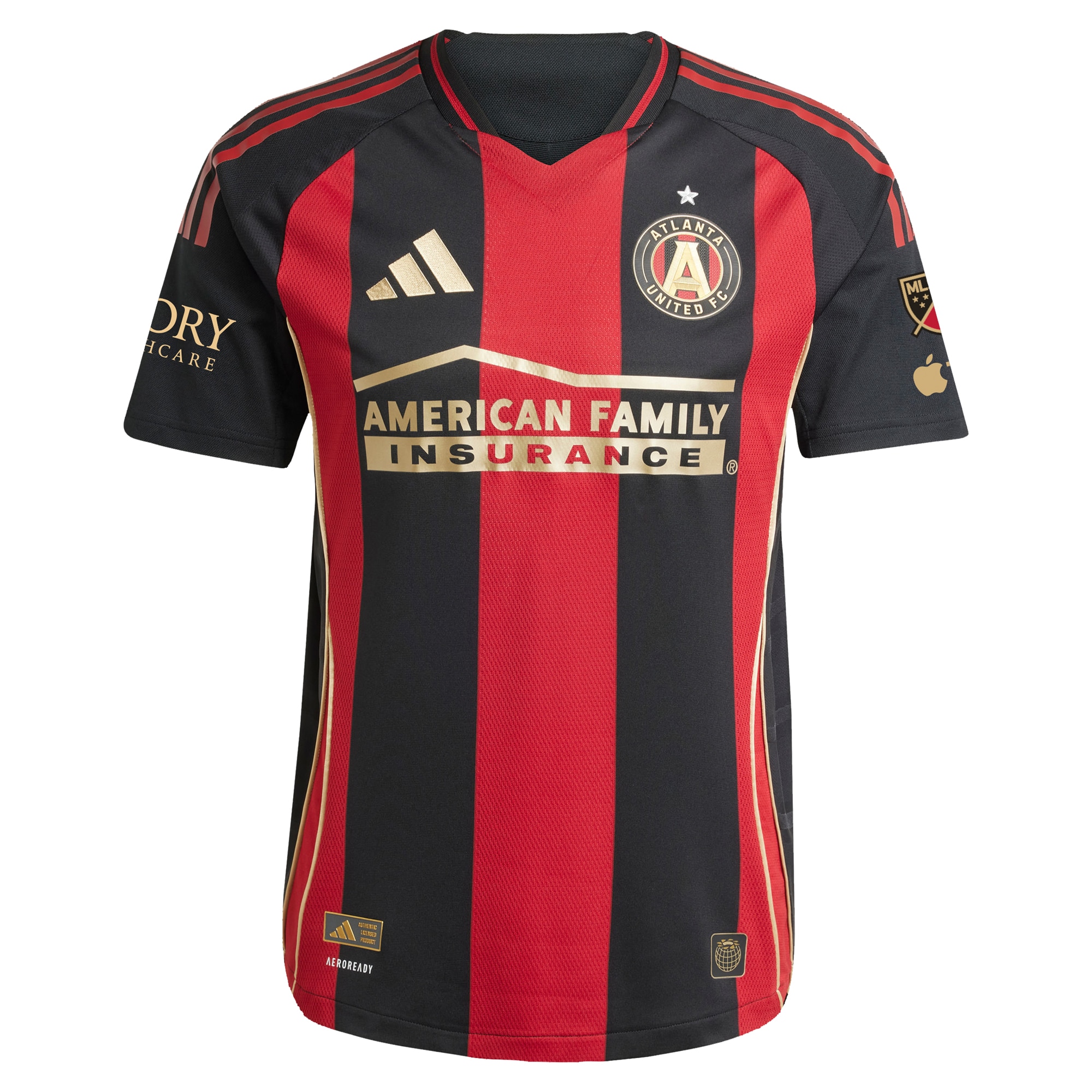 Alternative view of Adidas Atlanta United 2024 Home Jersey - Black & Red