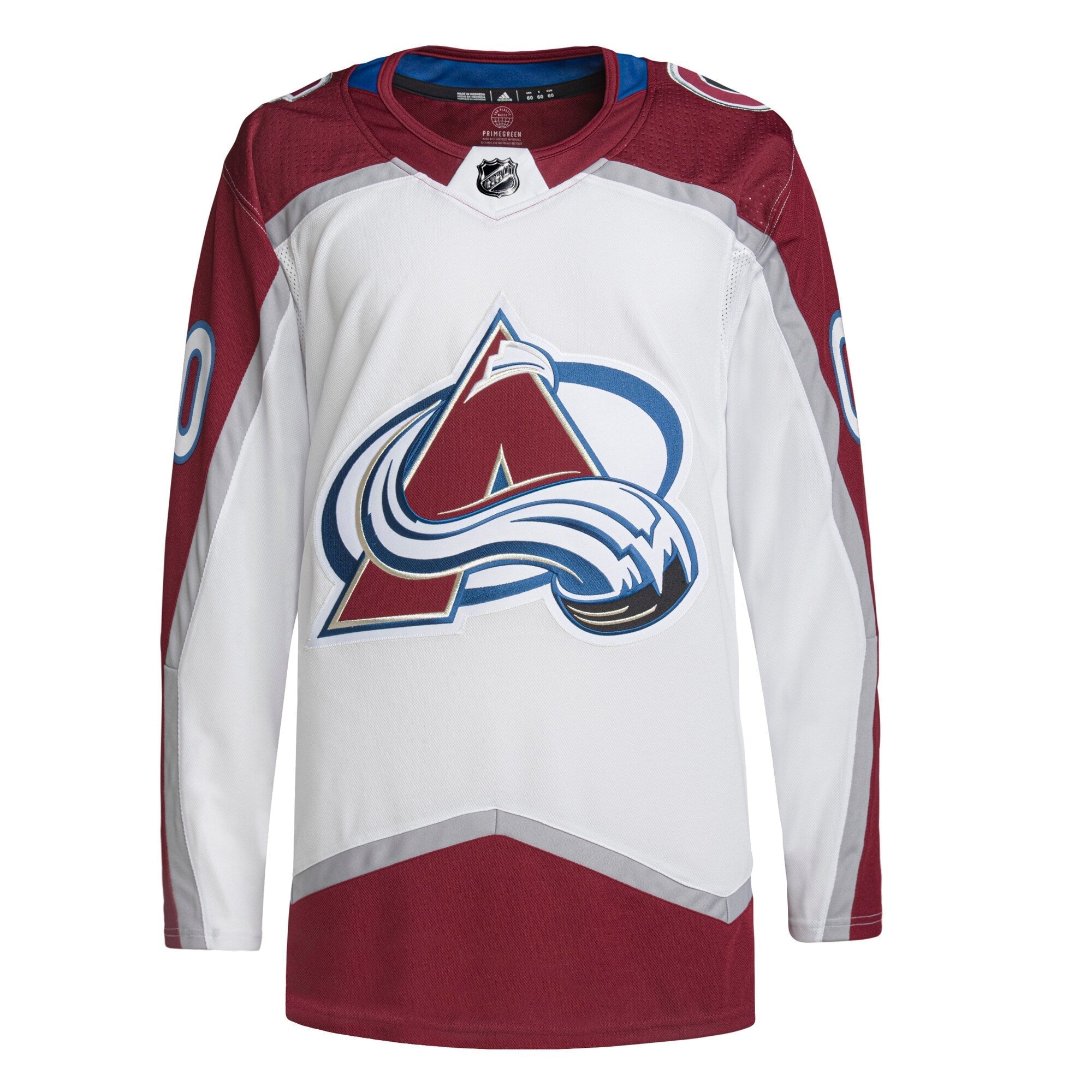 Alternative view of Adidas Avalanche Away Jersey - White NHL Authentic