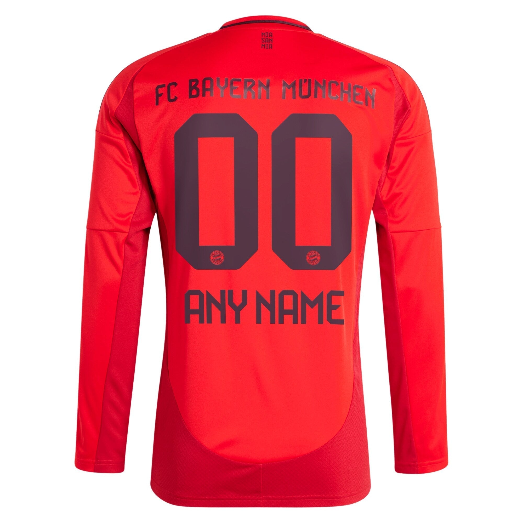 Alternative view of adidas Bayern Munich Red Long Sleeve Jersey - Adidas Bayern Munich