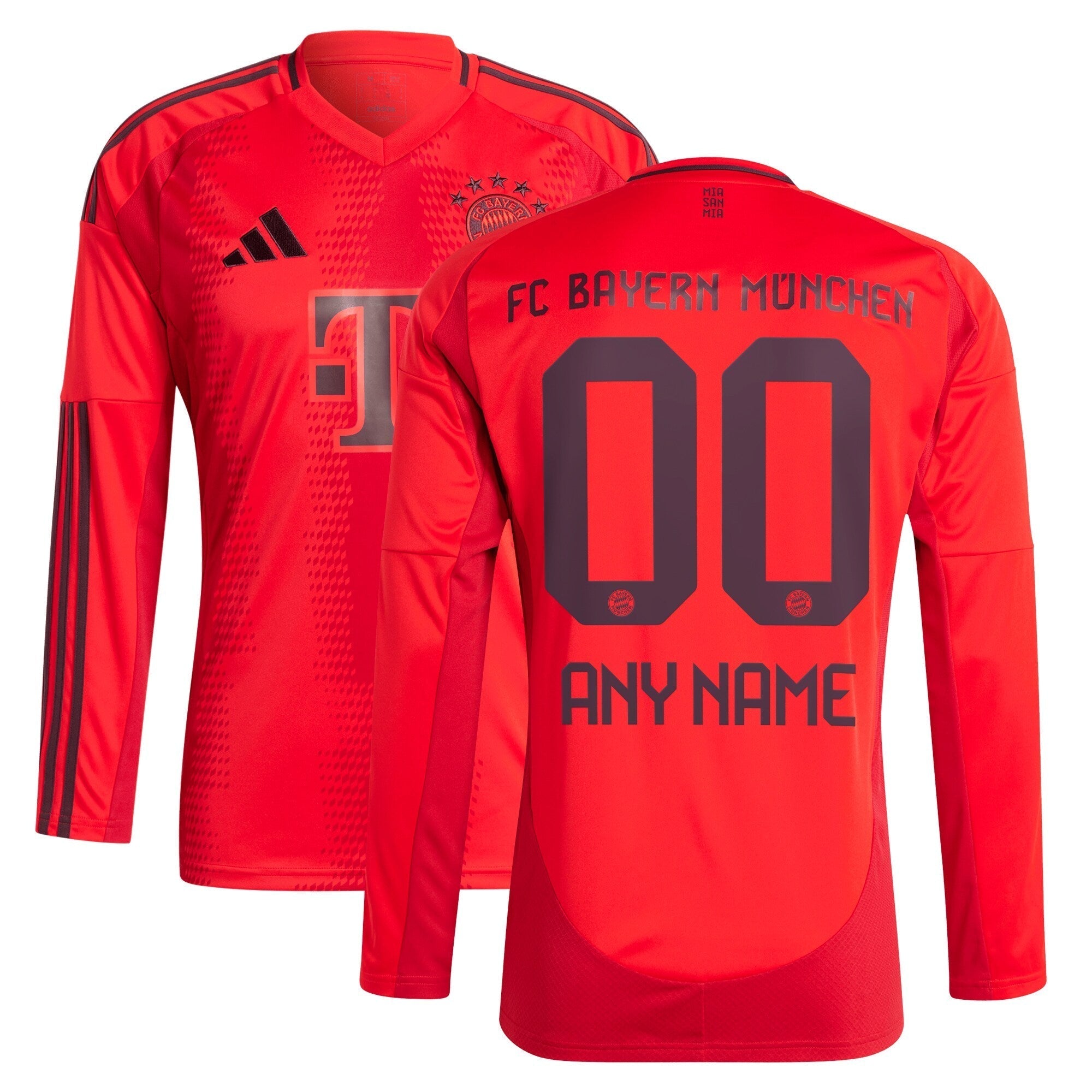adidas Bayern Munich Red Long Sleeve Jersey - Adidas Bayern Munich