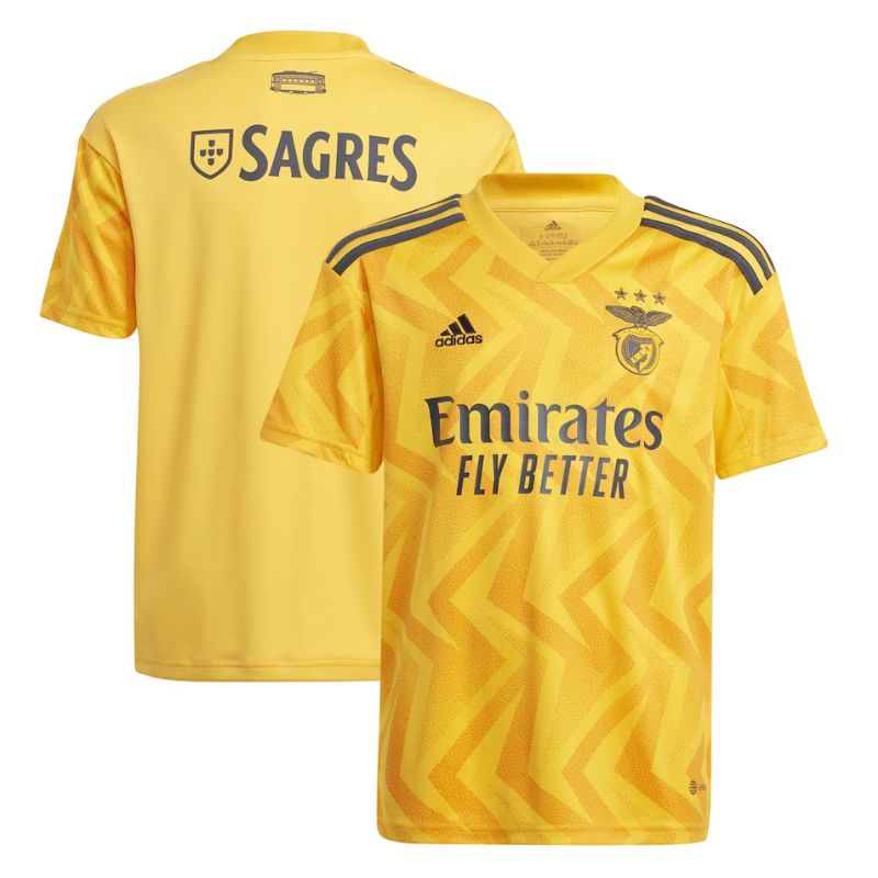 Adidas Benfica Yellow Jersey - 2023/24 Home Kit - Authentic Soccer
