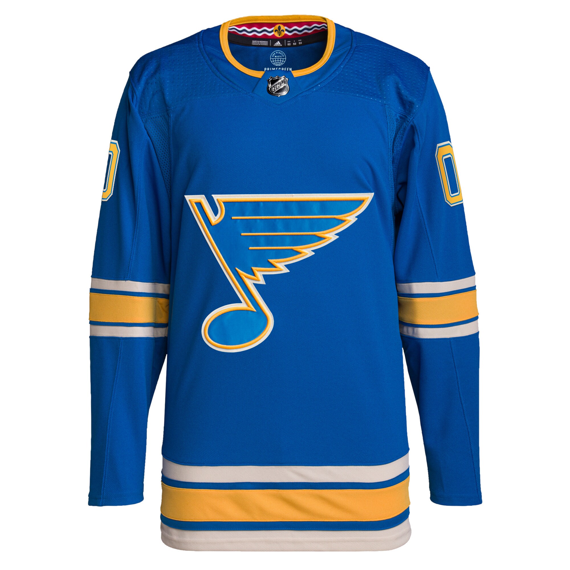 Alternative view of Adidas Blues Blue Custom Jersey - Personalize Your NHL Gear!