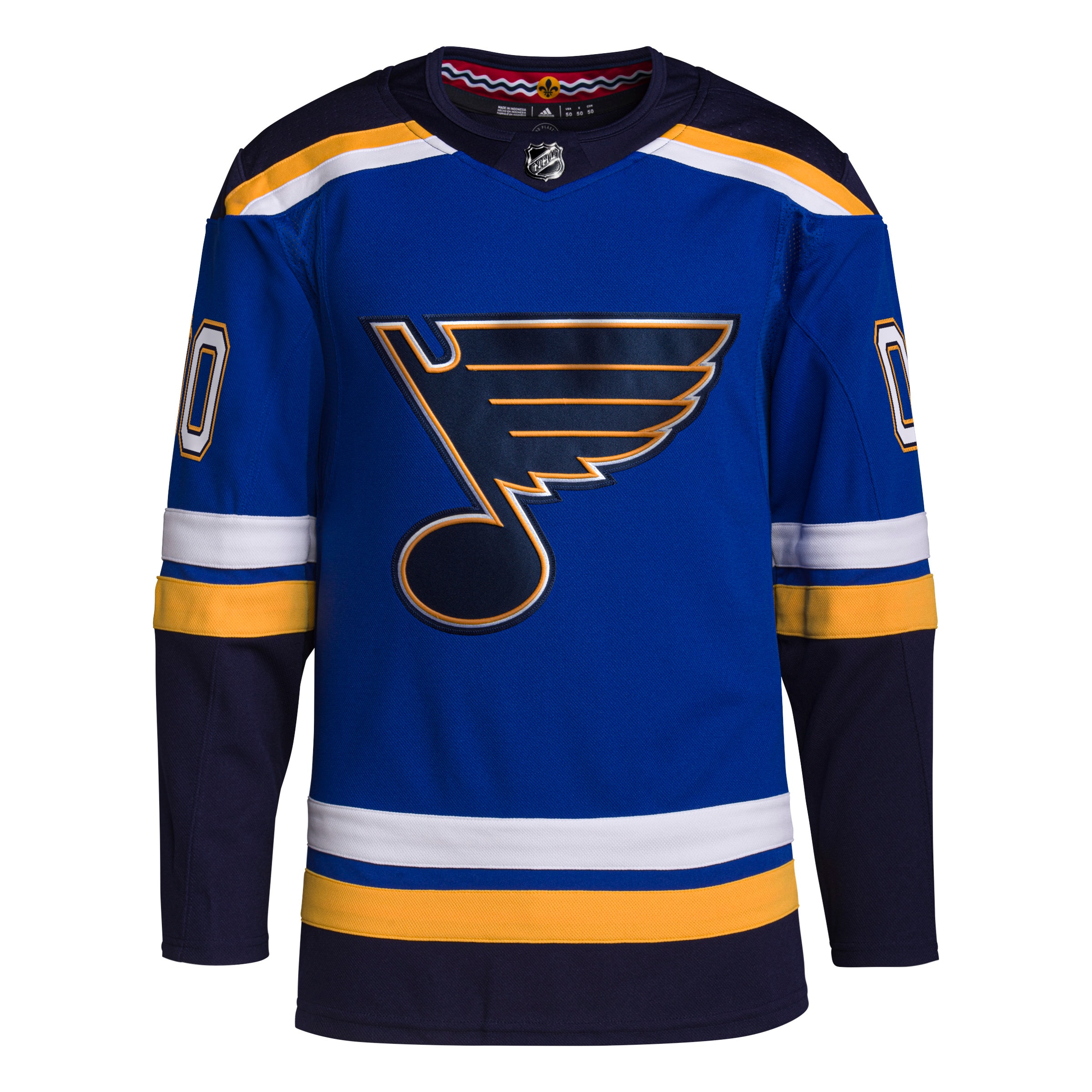 Alternative view of Adidas Blues Royal Jersey - Authentic NHL Gear