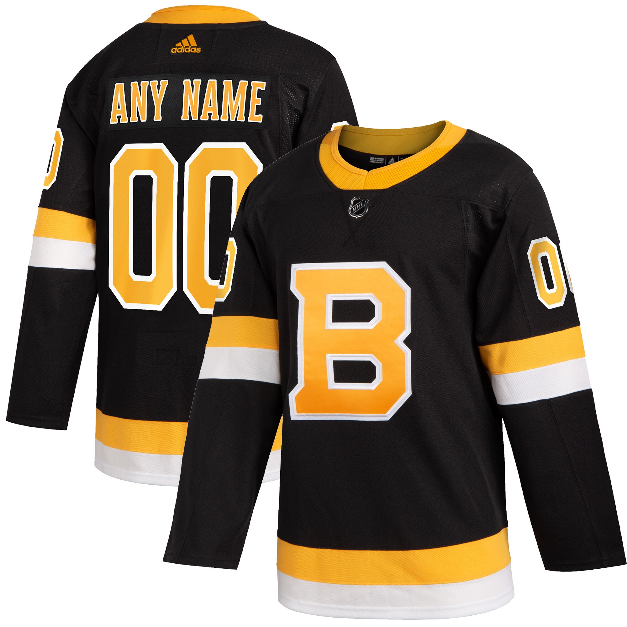 Adidas Bruins Black Authentic Pro Jersey - Customize Now!