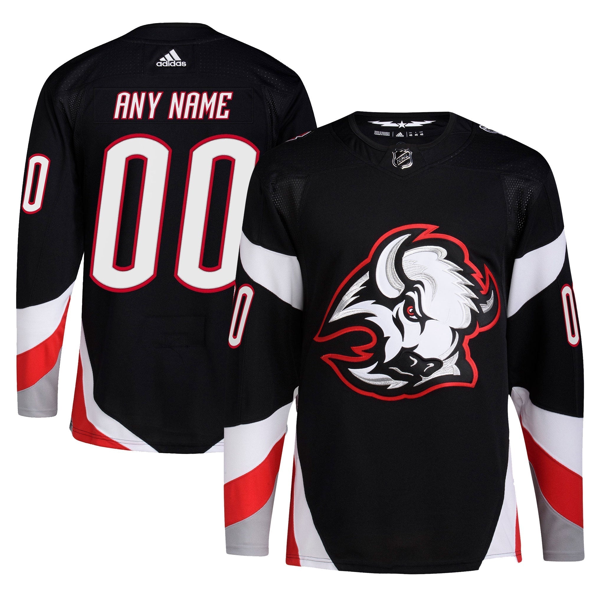 Adidas Buffalo Sabres Black Jersey - Custom NHL