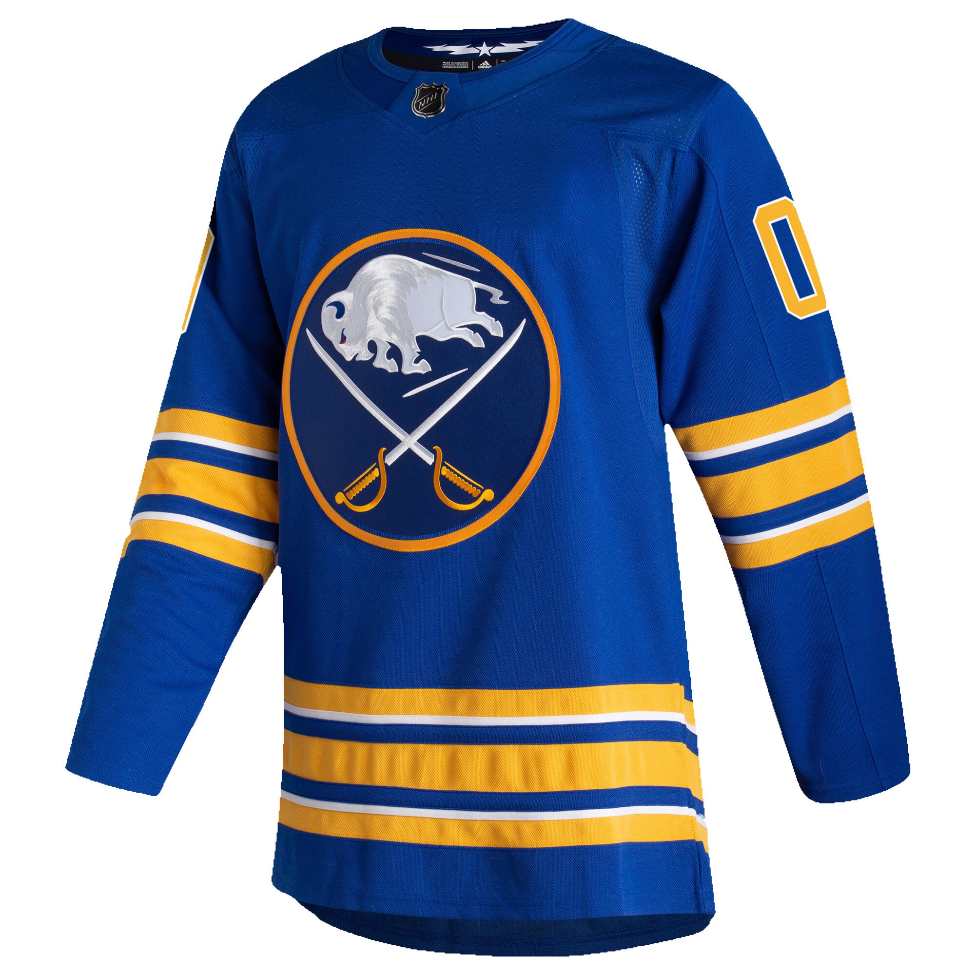 Alternative view of Adidas Buffalo Sabres Blue Jersey - Authentic NHL Gear 2