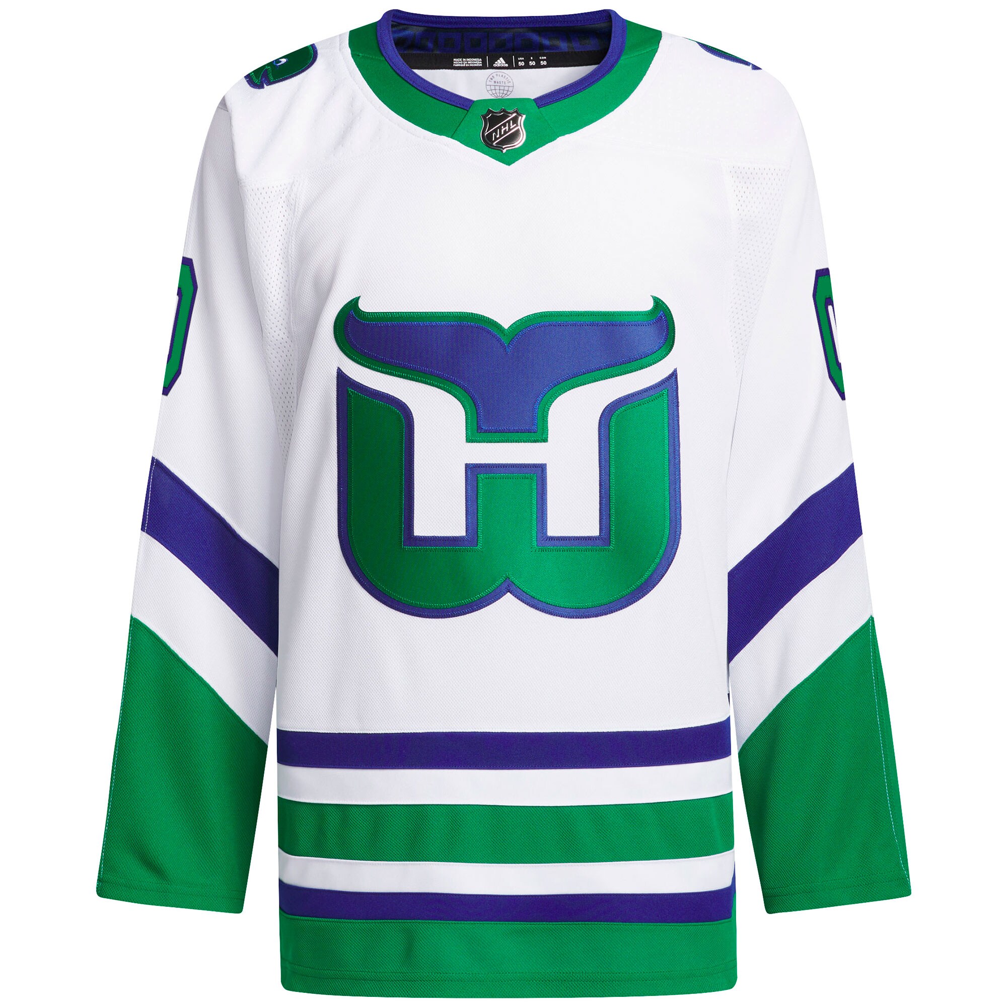 Alternative view of Adidas Canucks White Jersey - Authentic NHL Fan Apparel