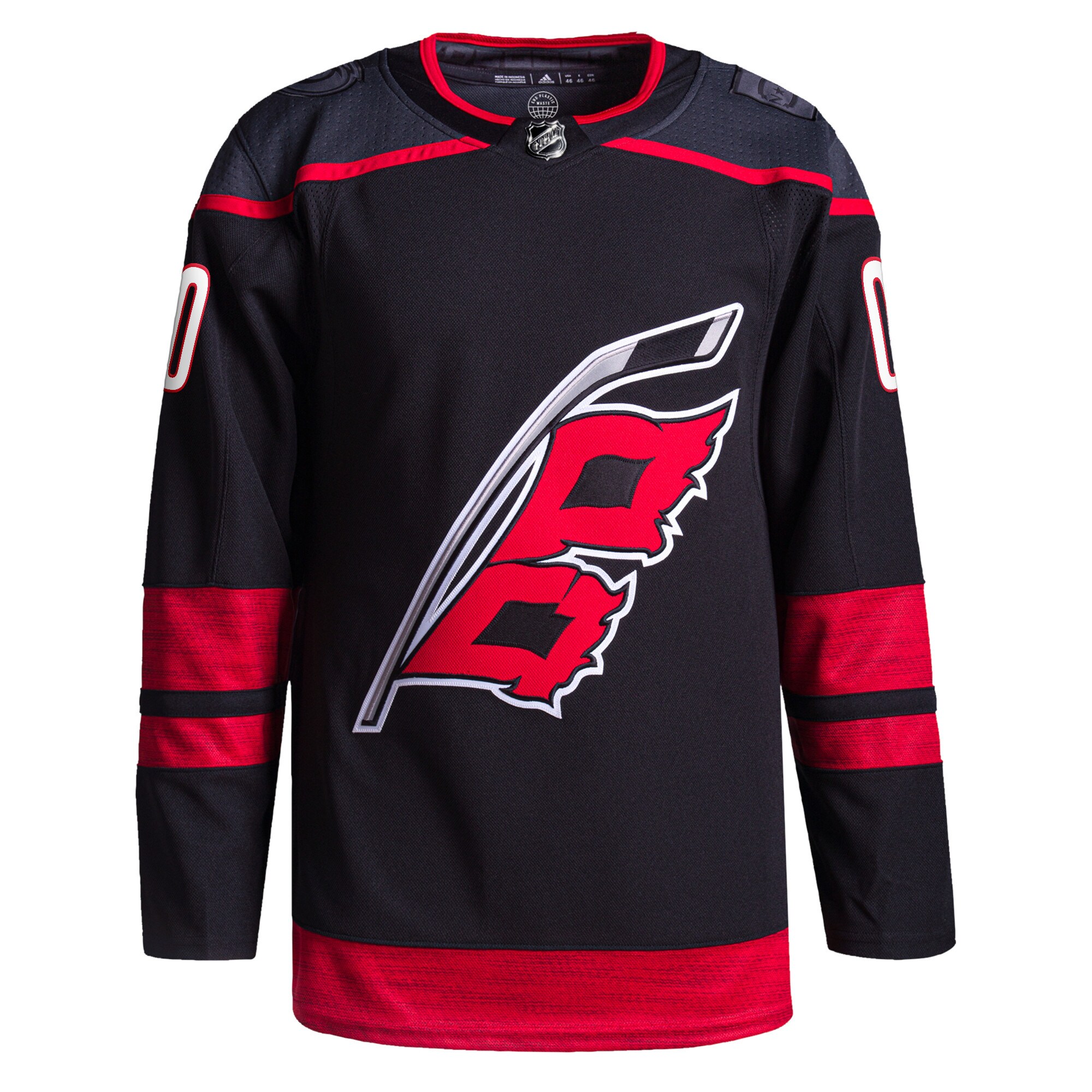 Alternative view of adidas Carolina Hurricanes Black Jersey - Adidas Carolina Hurricanes 2