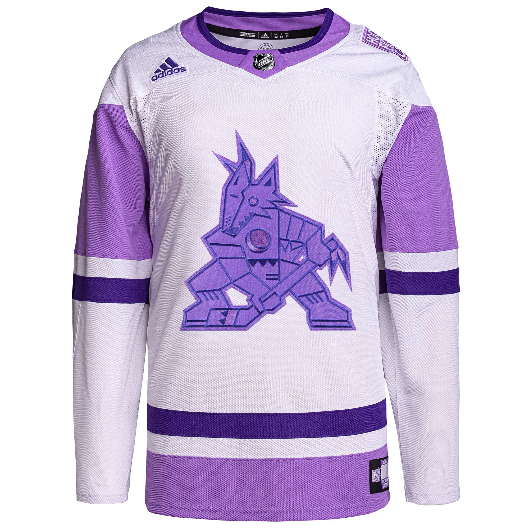 Alternative view of Adidas Coyotes Purple Jersey - Authentic NHL Gear 2