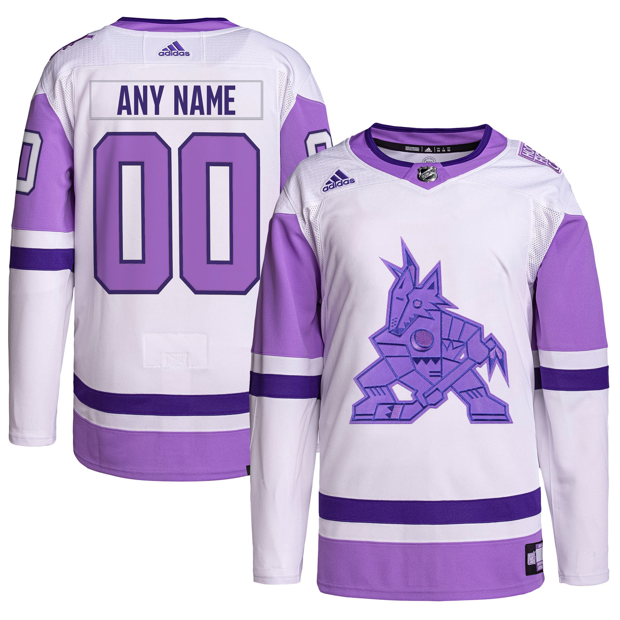 Adidas Coyotes Purple Jersey - Authentic NHL Gear 2