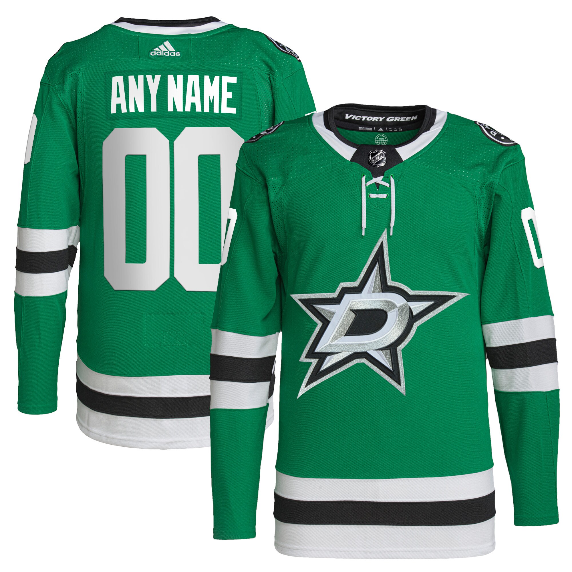 Adidas Dallas Stars Green Jersey - Customizable NHL Apparel