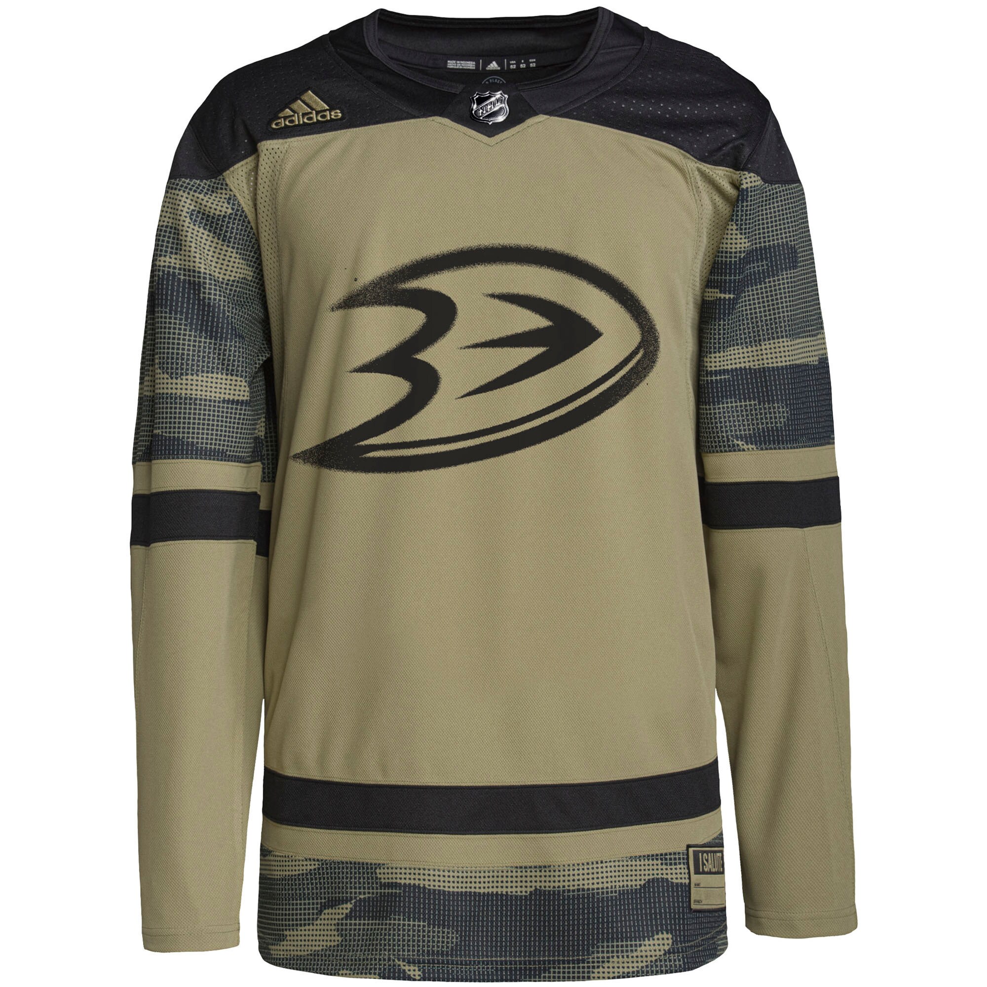Alternative view of Adidas Ducks Camo Jersey - Authentic NHL Apparel