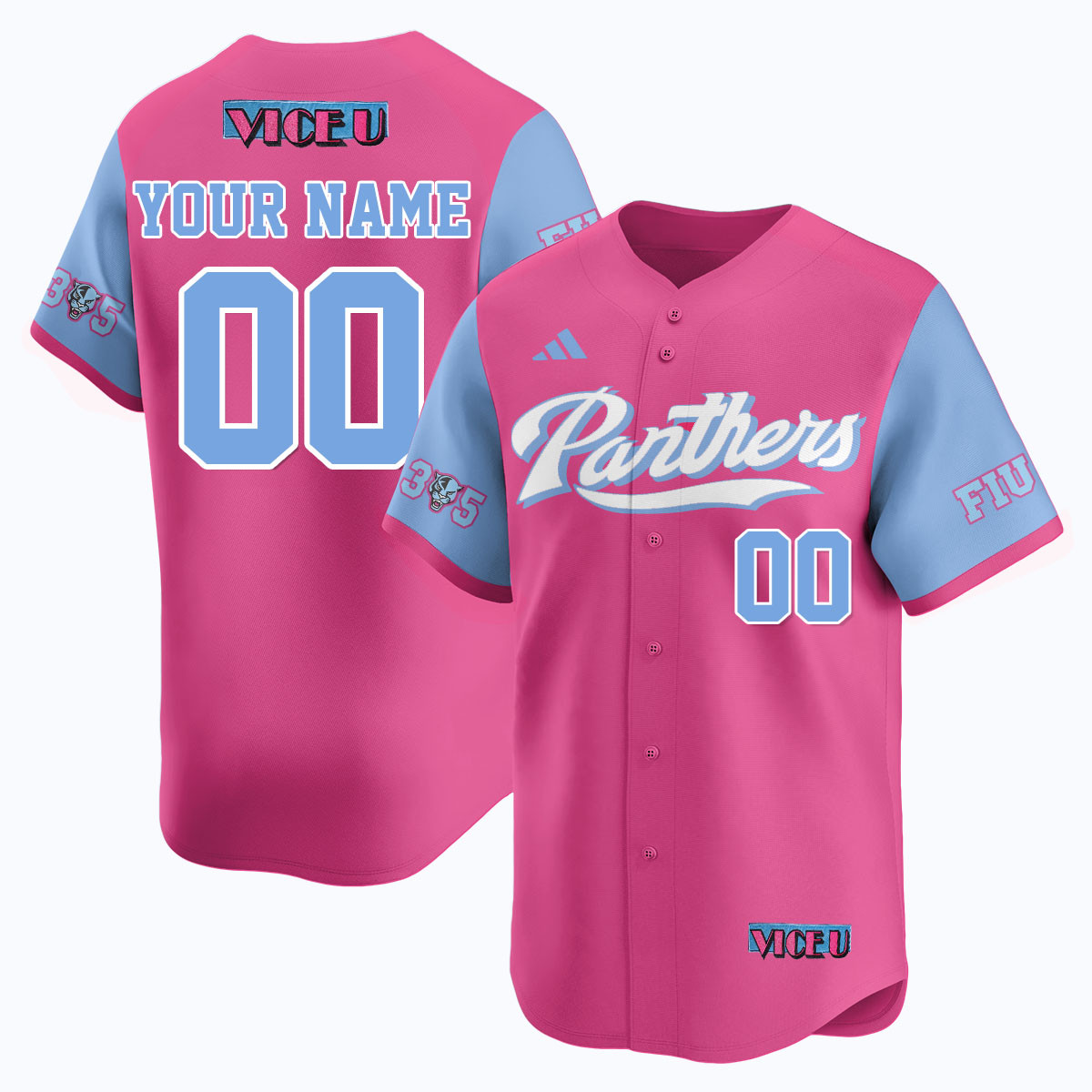Alternative view of Adidas FIU Panthers Jersey - Adidas FIU Panthers Baseball Jersey