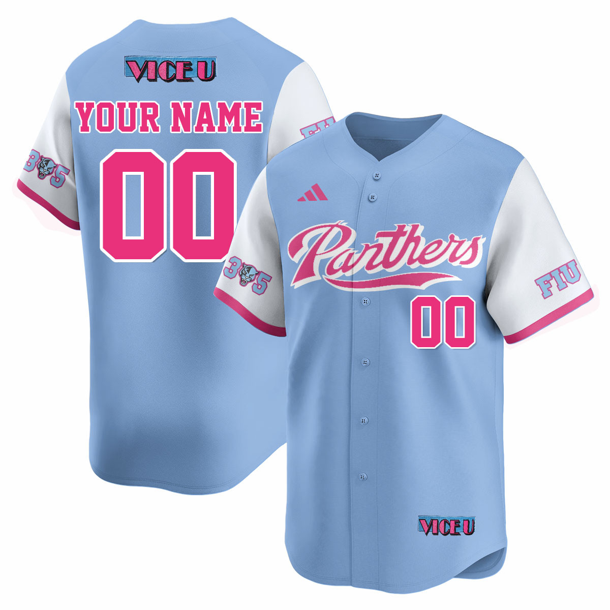 Adidas FIU Panthers Jersey - Adidas FIU Panthers Baseball Jersey