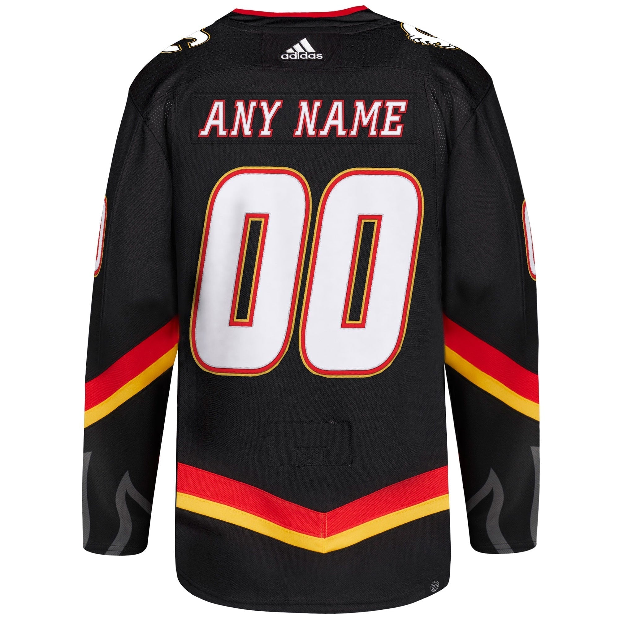 Alternative view of Adidas Flames Alternate Jersey - Black NHL Authentic