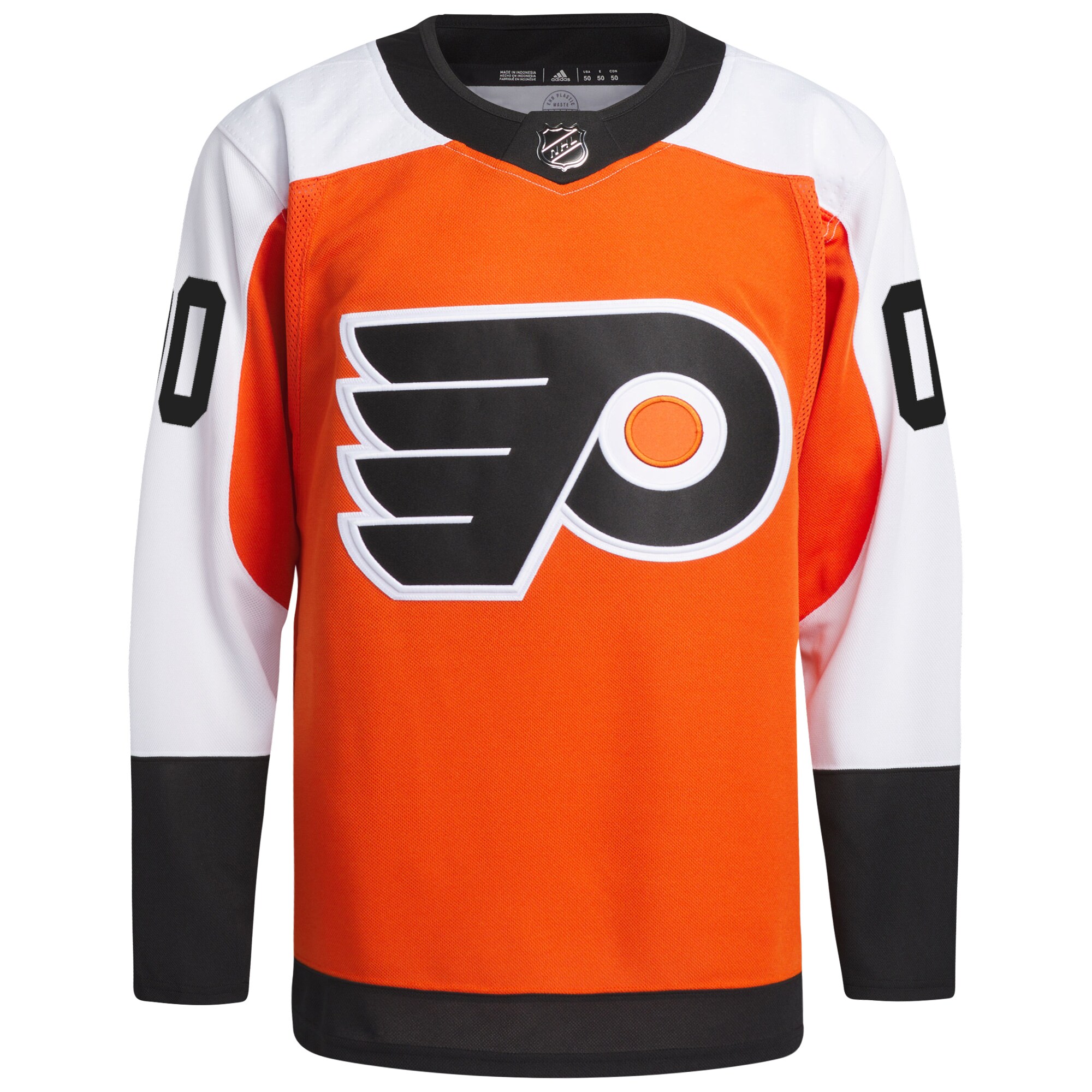 Alternative view of Adidas Flyers Orange Jersey - Customizable NHL Philadelphia