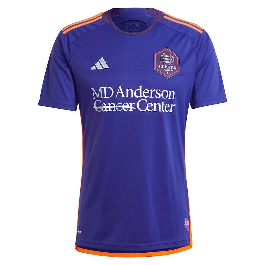 Alternative view of Adidas Houston Dynamo 2024 Jersey - Purple & Orange