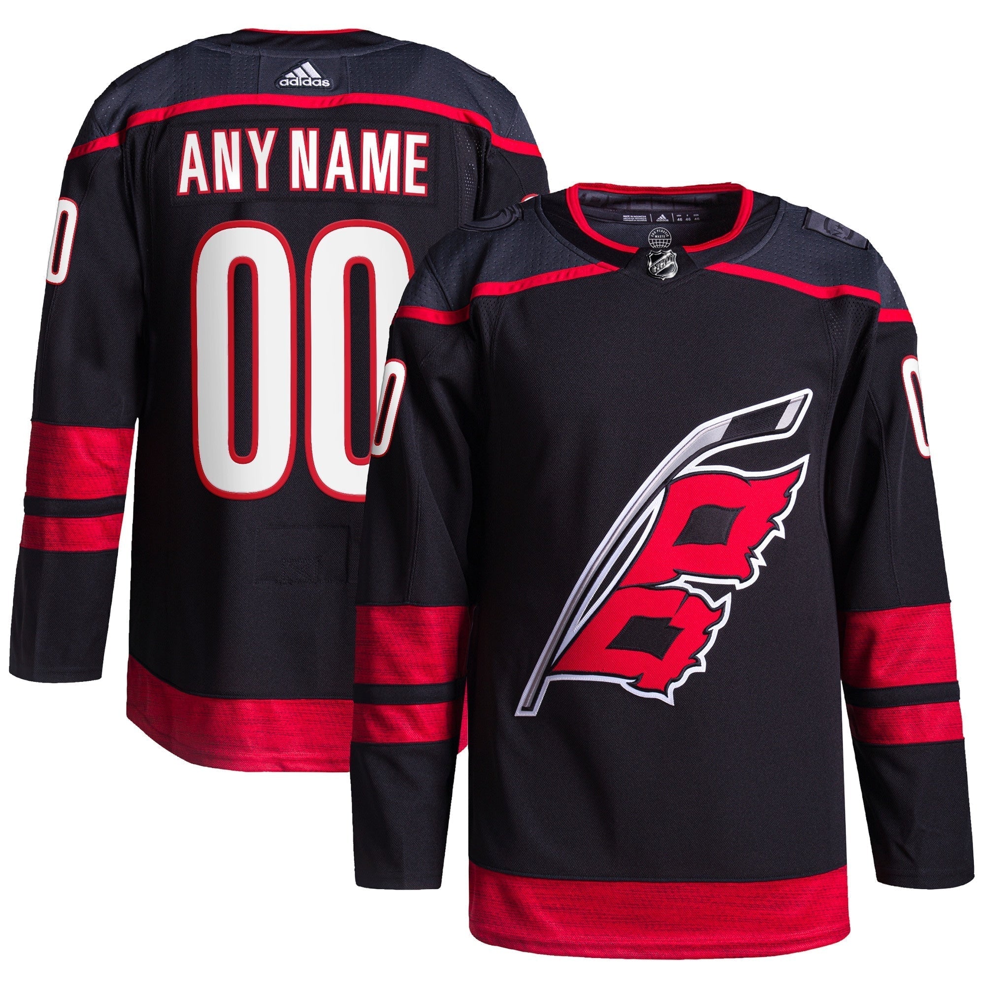 Adidas Hurricanes Black Alternate Jersey - Custom NHL