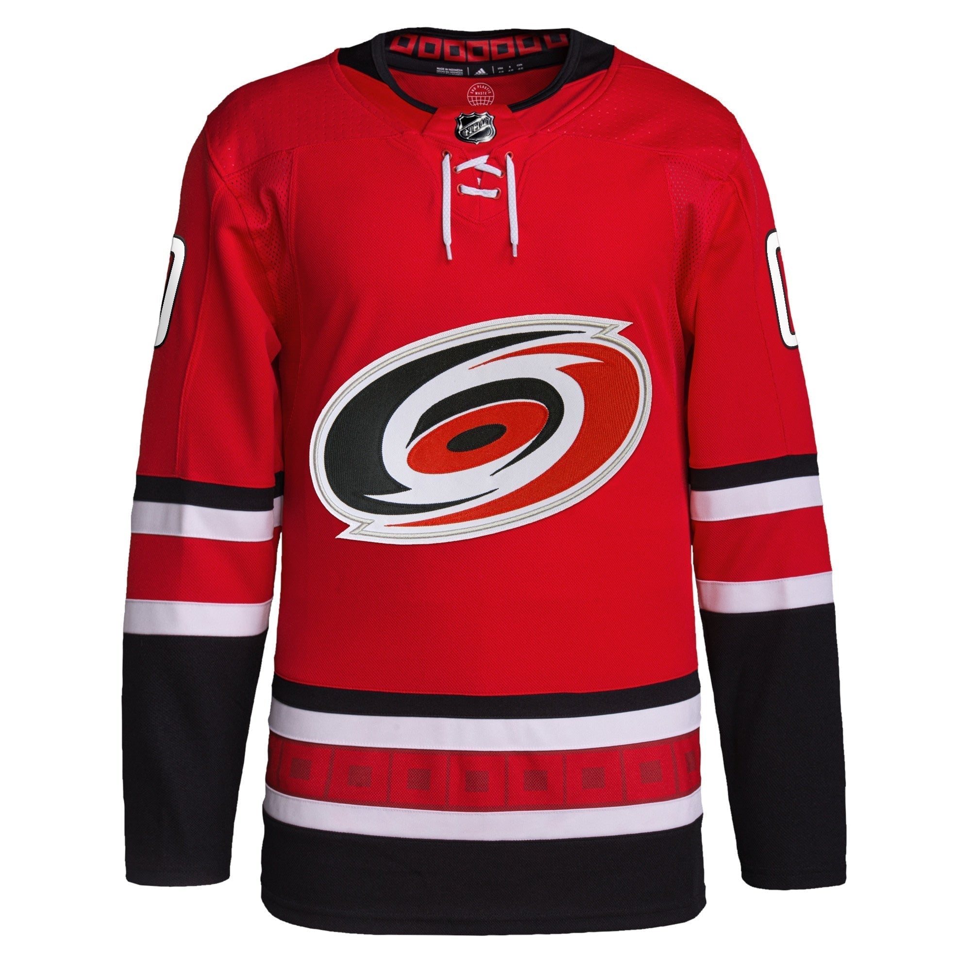 Alternative view of Adidas Hurricanes Red Home Jersey - Custom NHL