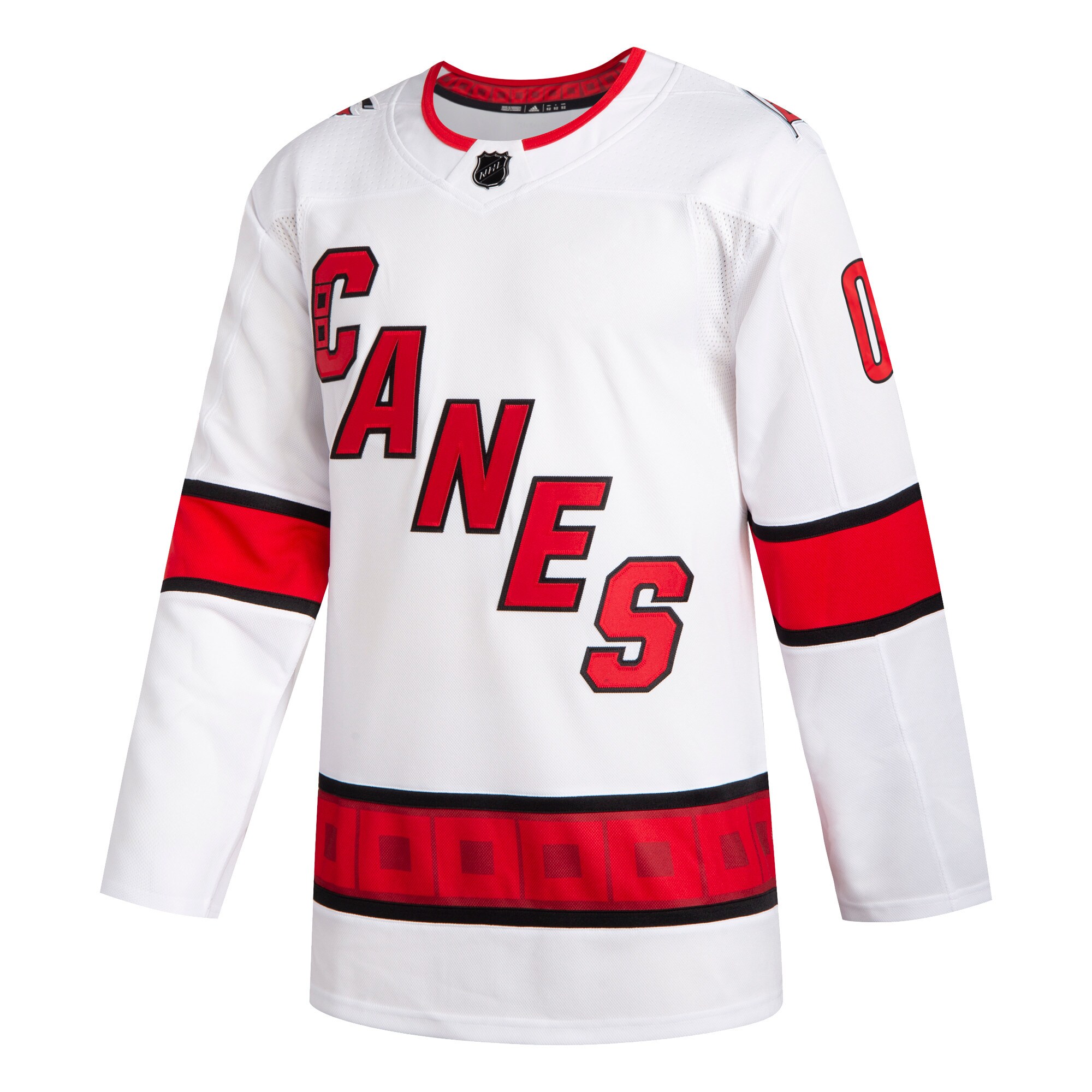 Alternative view of Adidas Hurricanes White Jersey - Customizable NHL Authentic