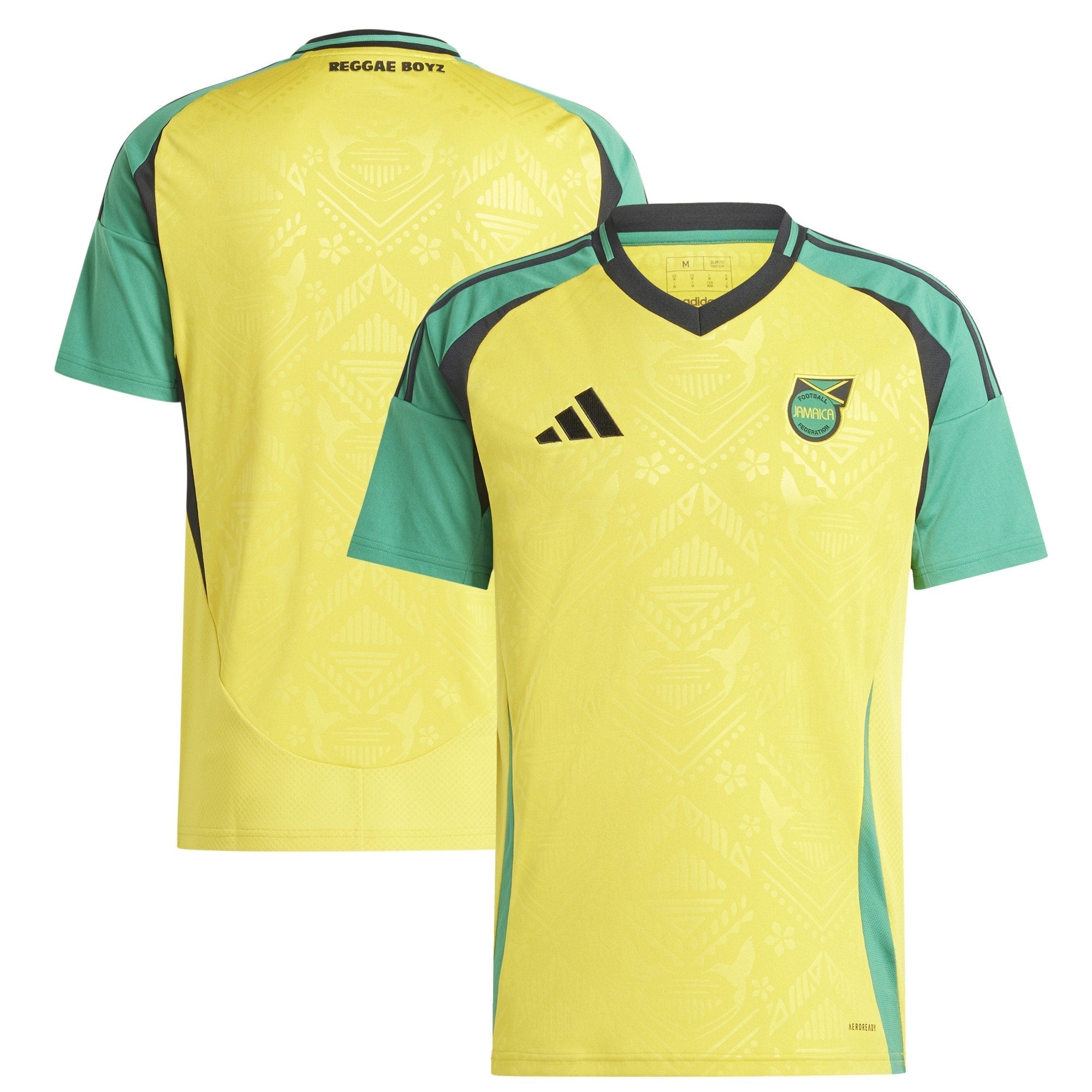 Adidas Jamaica 2024 Home Soccer Jersey - Premium Yellow Fan Kit