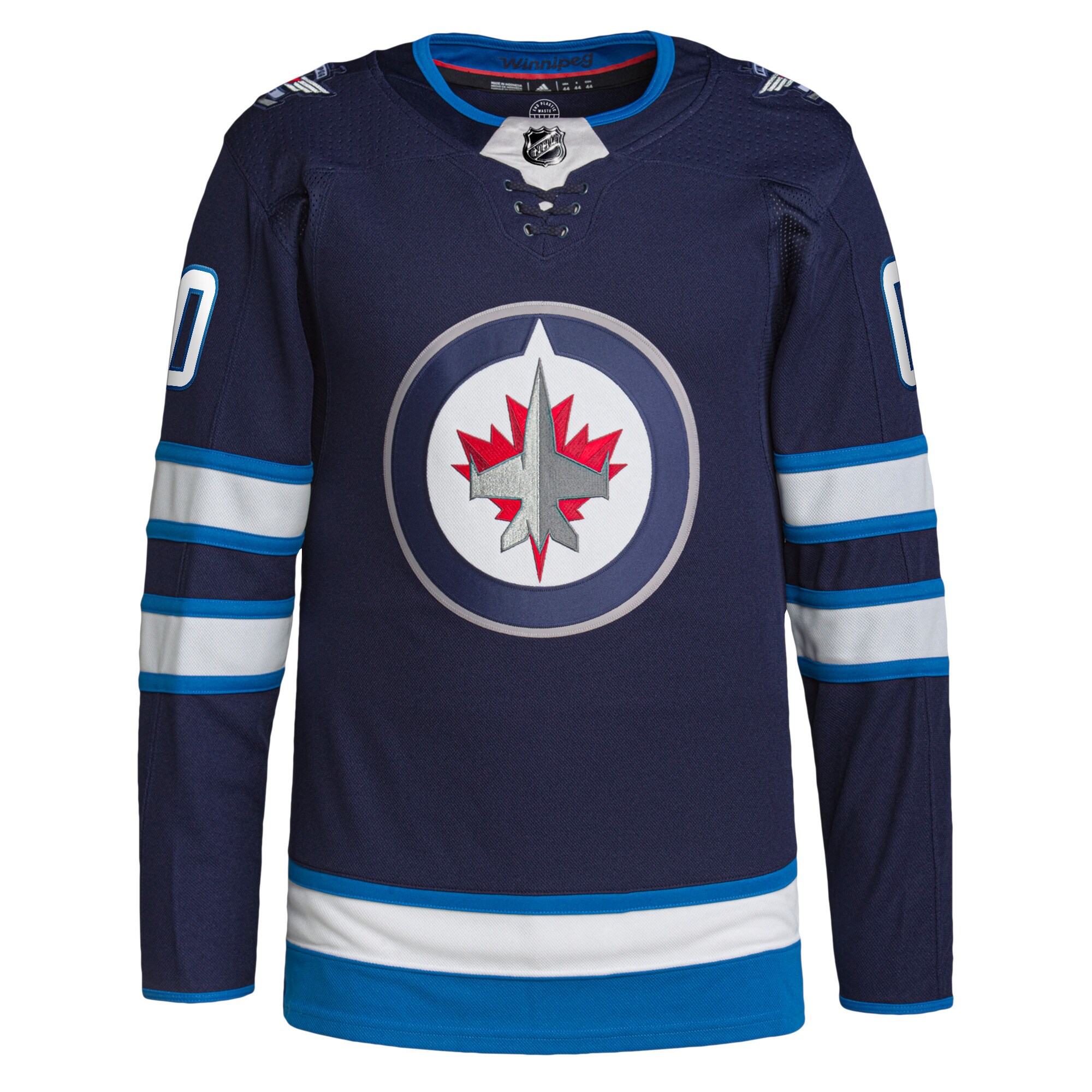 Alternative view of Adidas Jets Navy Authentic Jersey - Customize Yours!