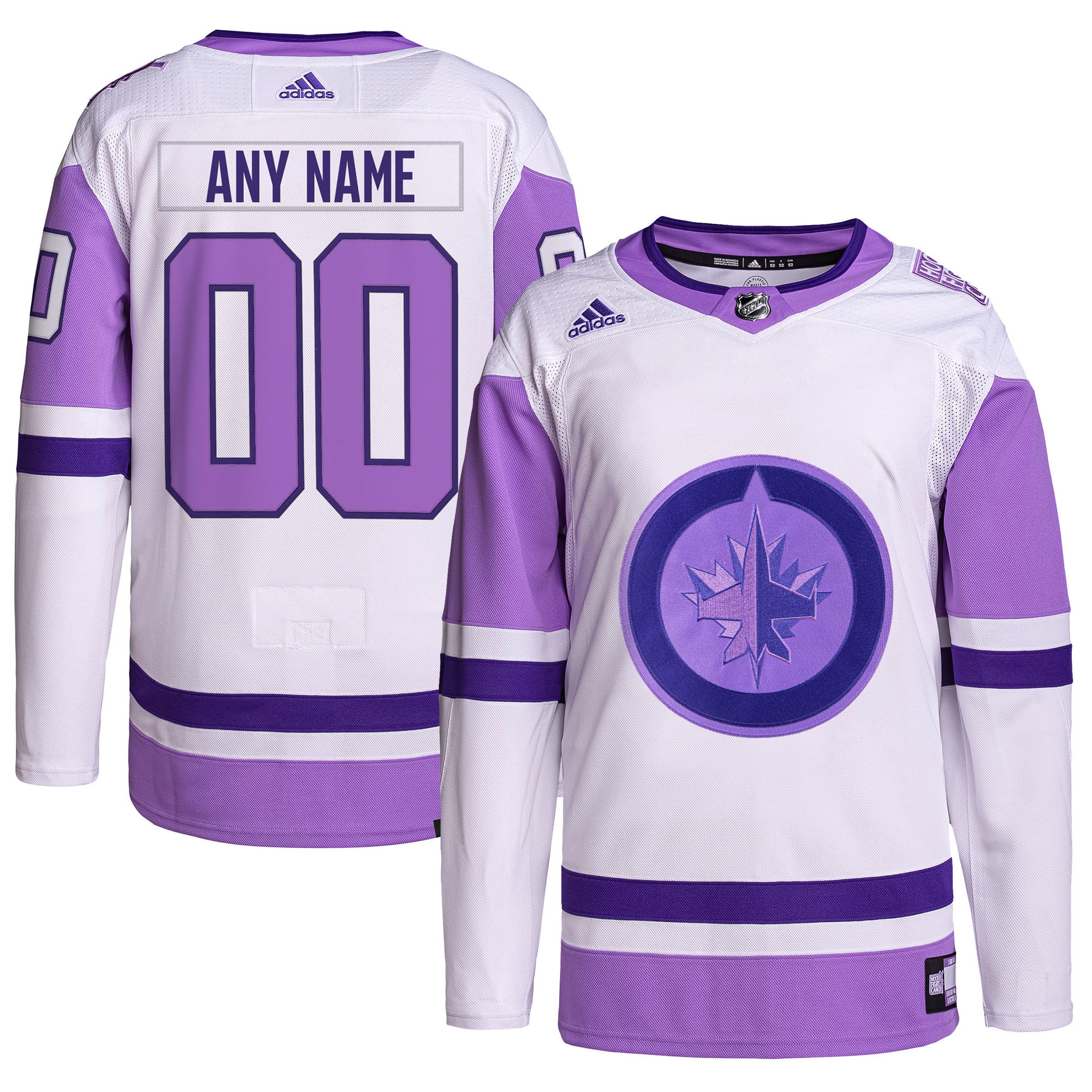 Adidas Jets Purple Practice Jersey - Authentic NHL Gear