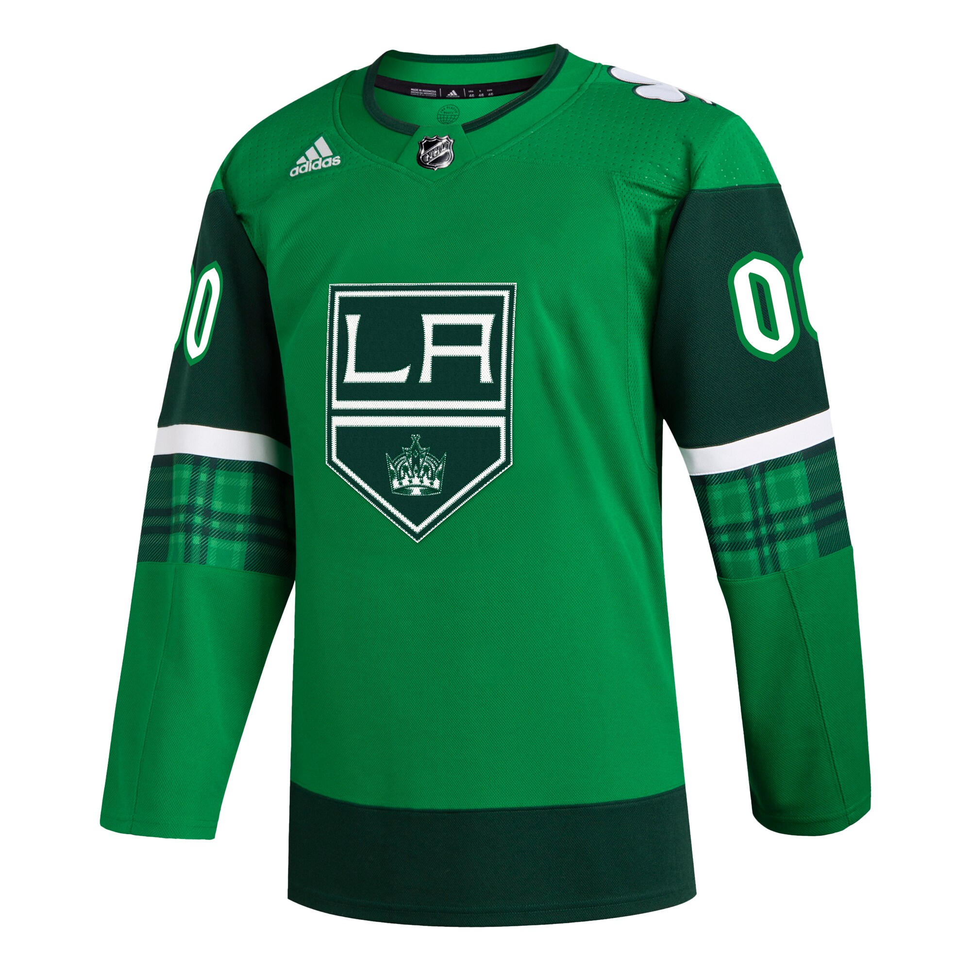 Alternative view of Adidas Kings Green St. Patrick’s Jersey - Custom NHL