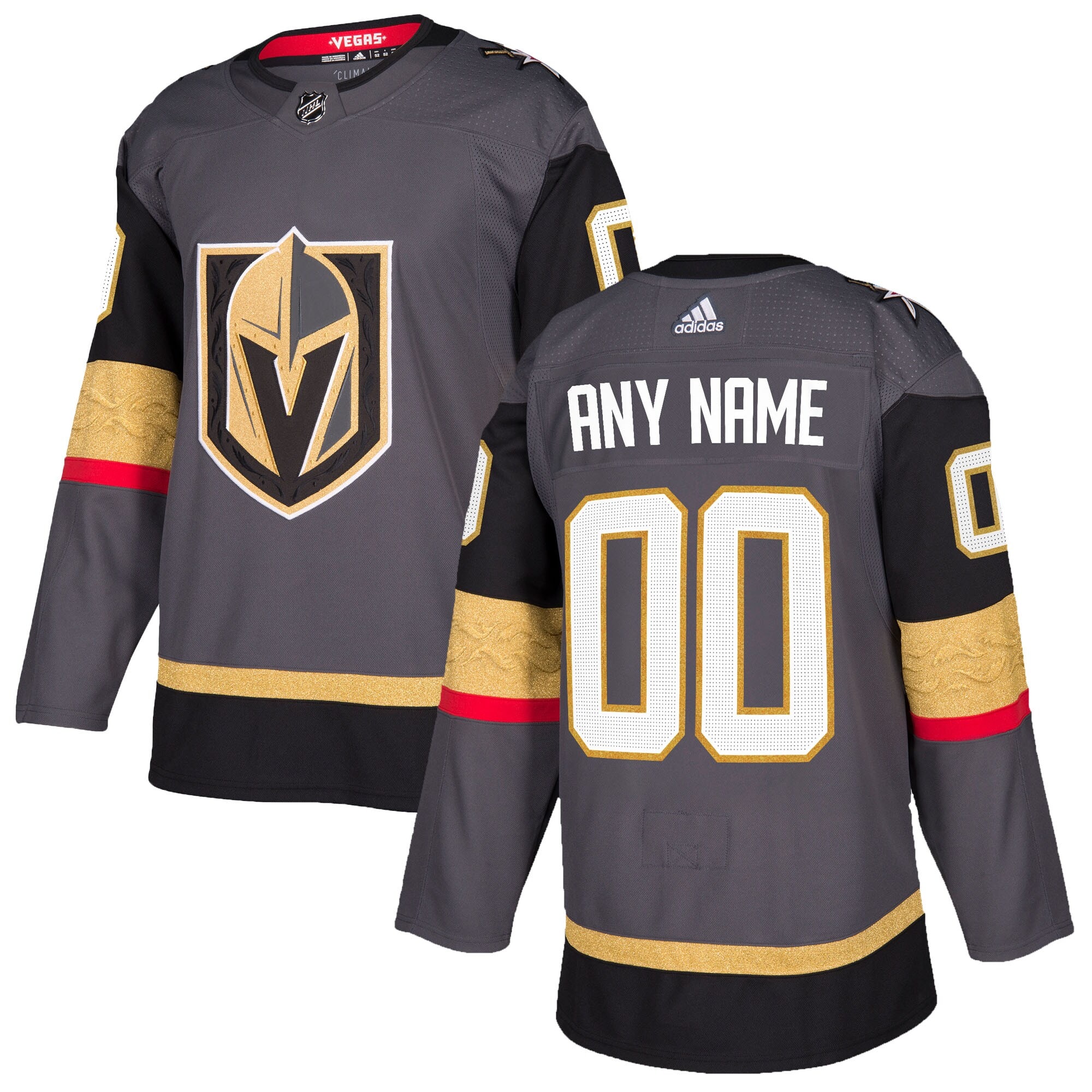 Adidas Knights Gray Jersey - Authentic NHL Gear