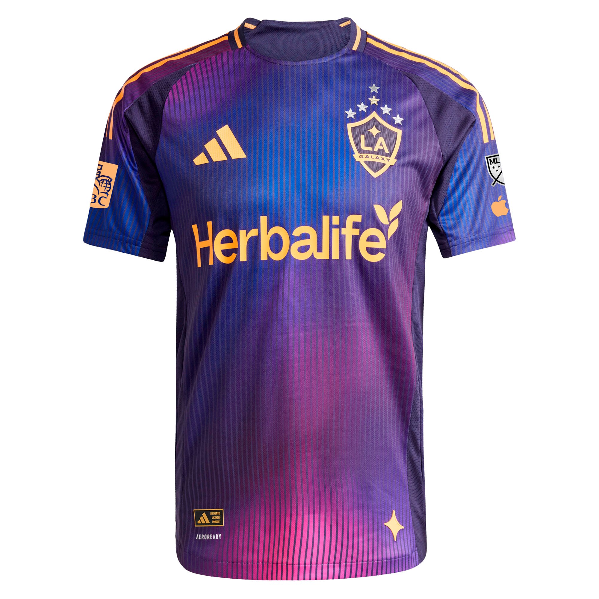 Alternative view of Adidas LA Galaxy Purple Jersey - Adidas LA Galaxy 2023 Purple Jersey