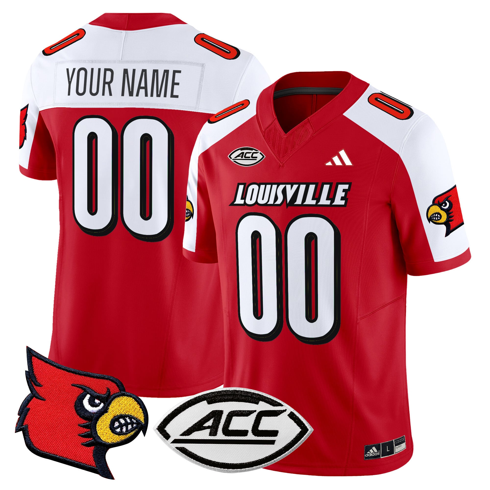 adidas Louisville Cardinals Red Jersey - Adidas Louisville Cardinals